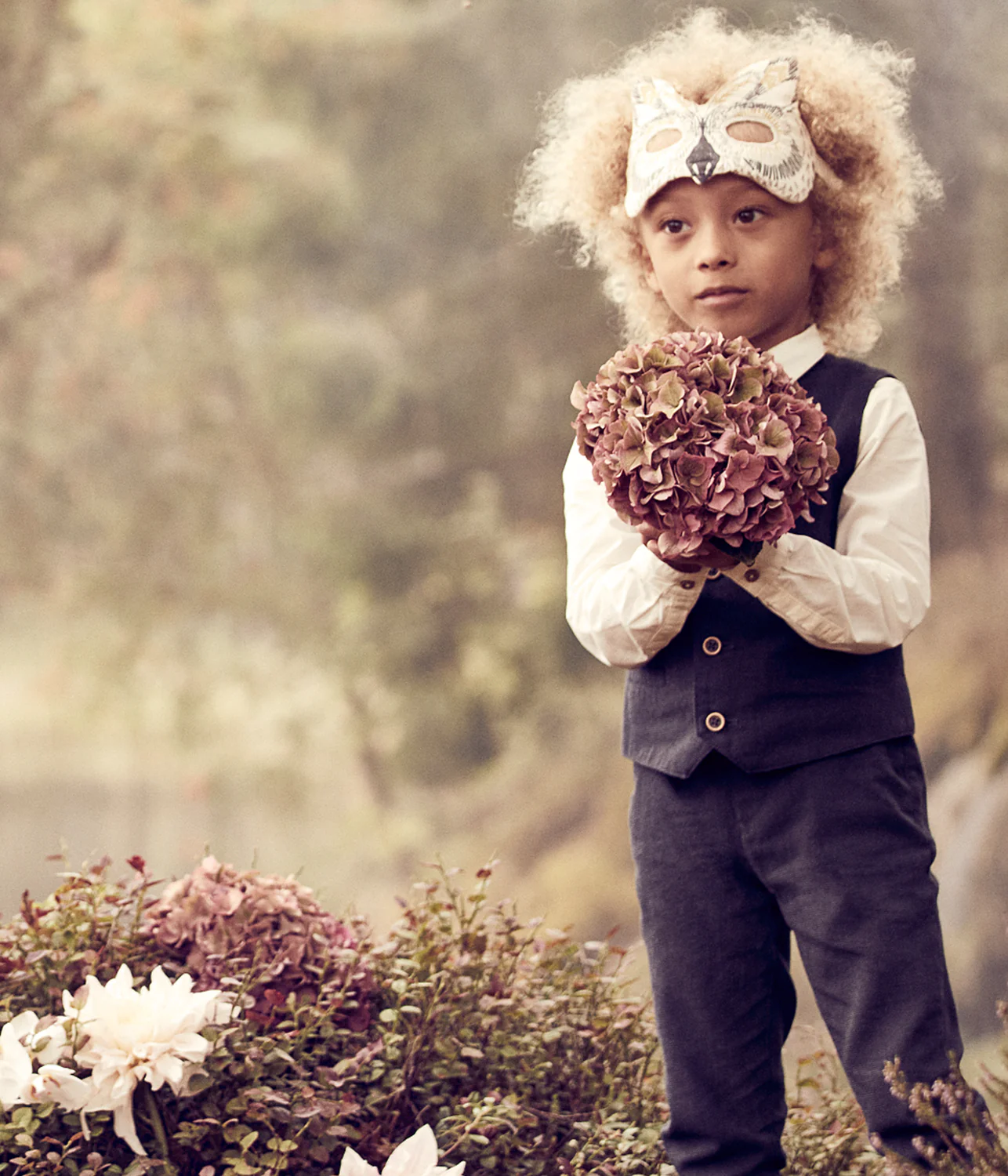 Kids white bow tie shirt - Image 4