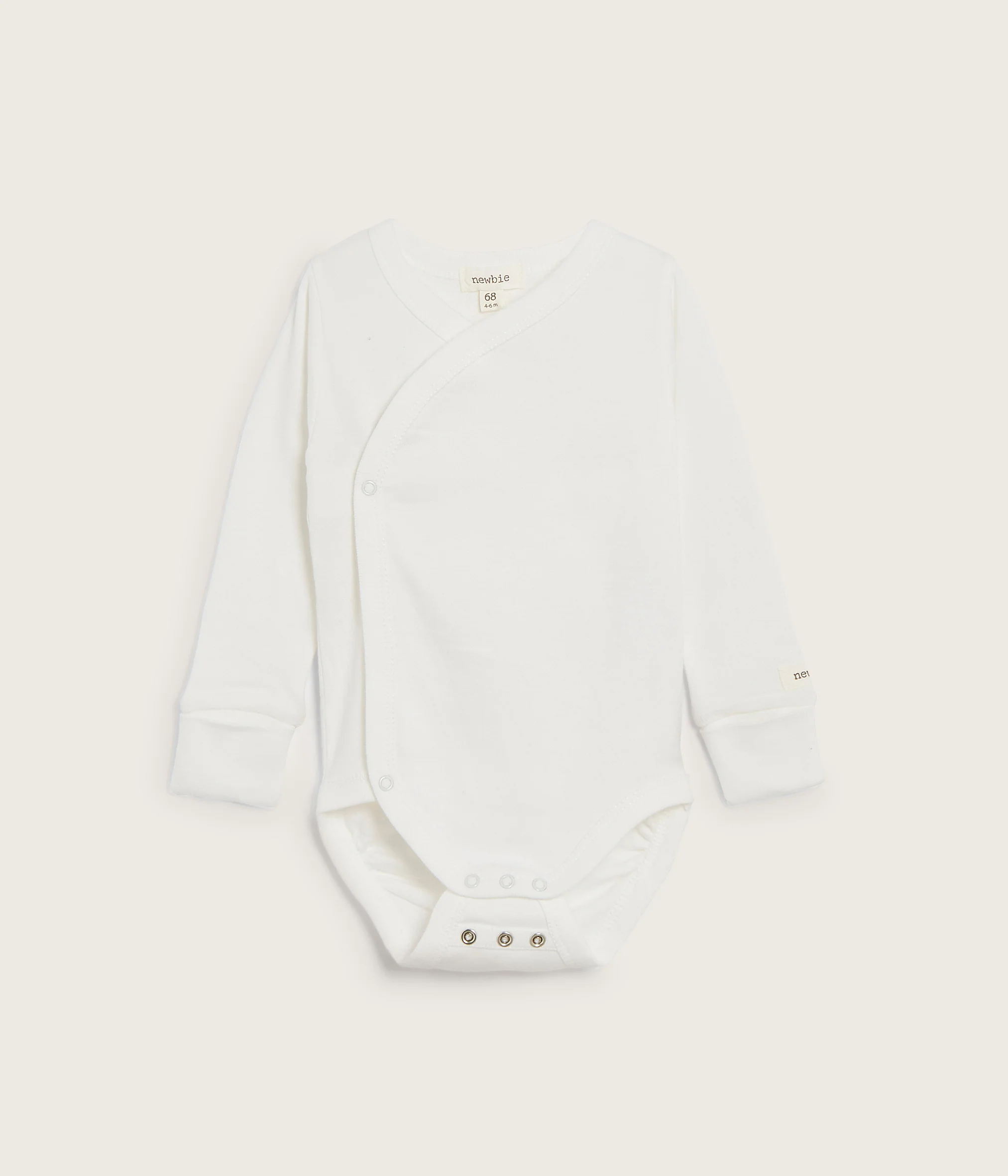 Baby white wrap bodysuit - Image 3