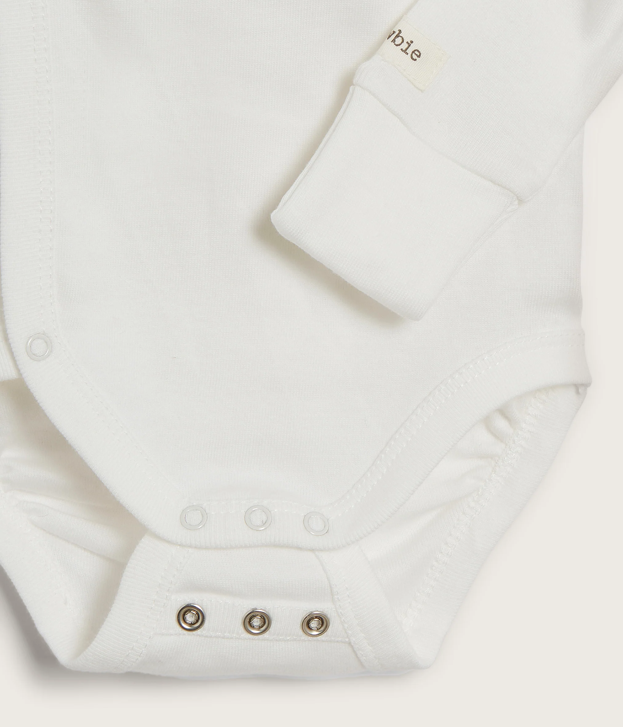 Baby white wrap bodysuit - Image 6