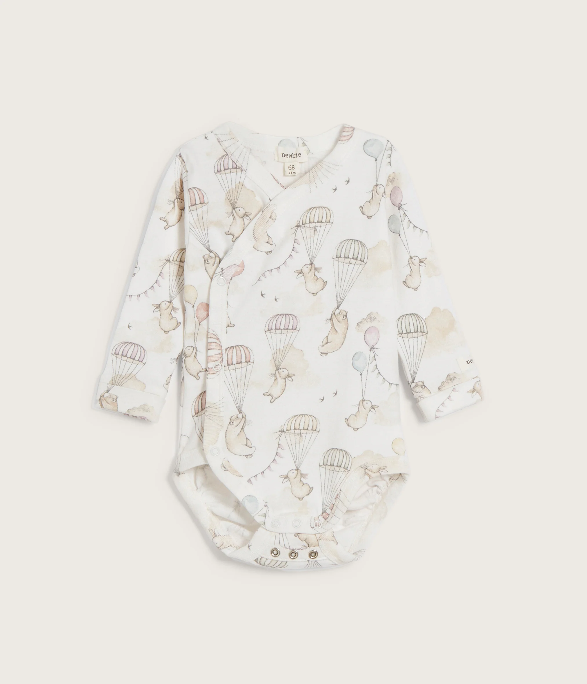 Baby white bunny balloon bodysuit - Image 3