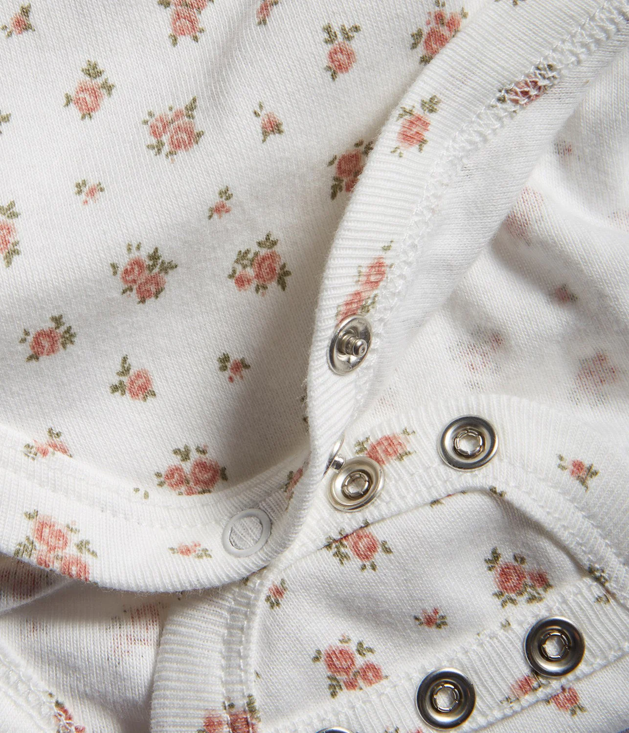 Baby white floral extender bodysuit - Image 5