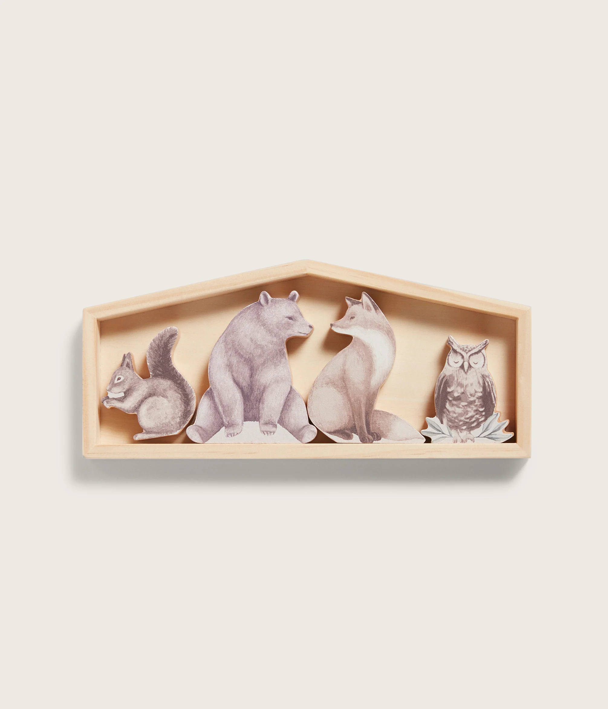 Wooden animal-shaped toys 4pk - Image 2