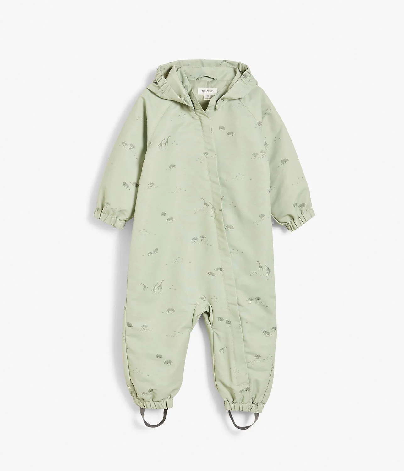Baby green safari pattern overall - Image 2
