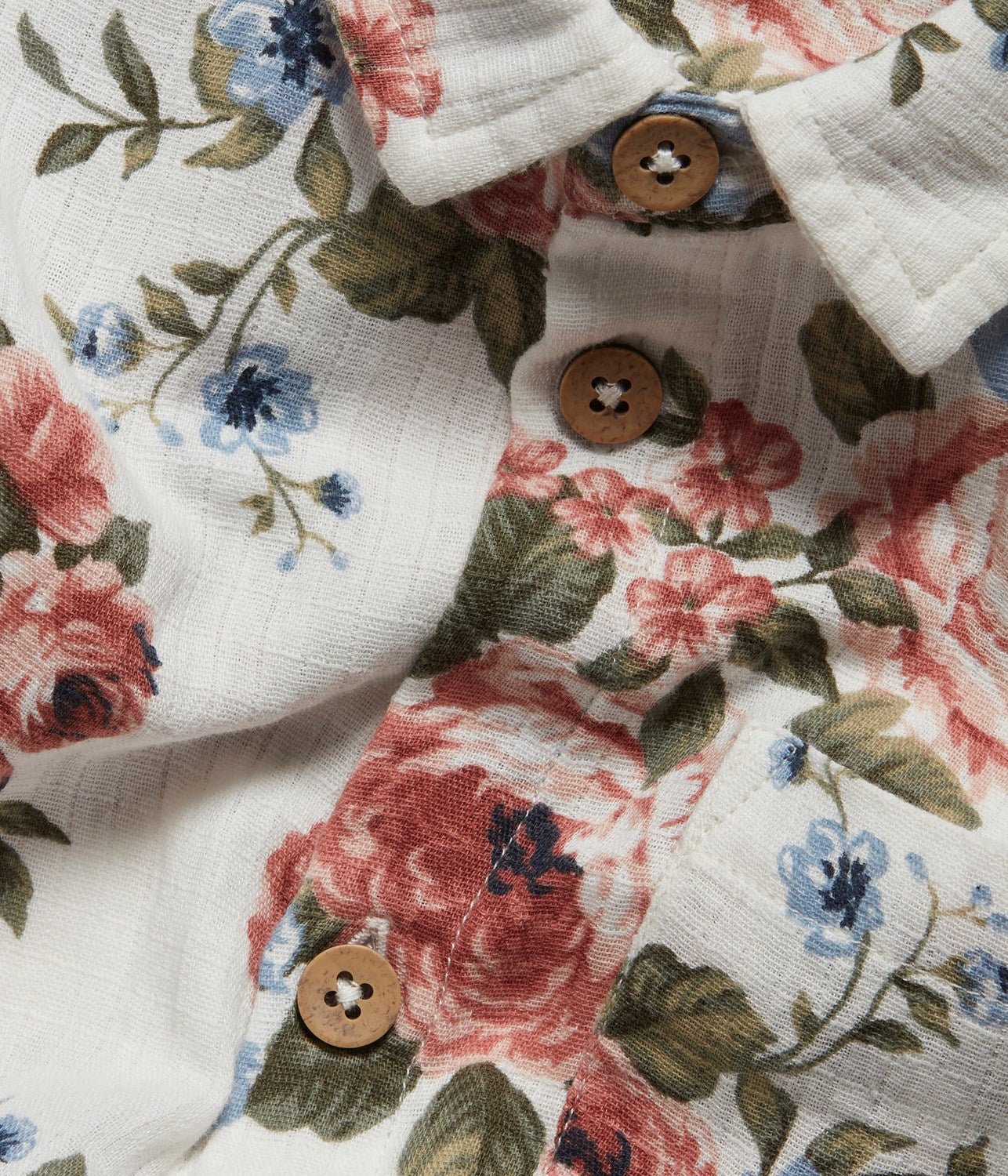 Baby & kids white rose shirt - Image 2