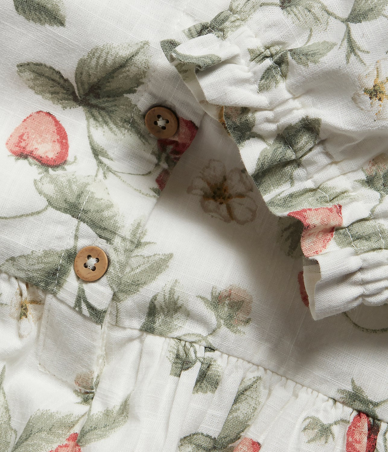Baby & kids white strawberry dress - Image 2