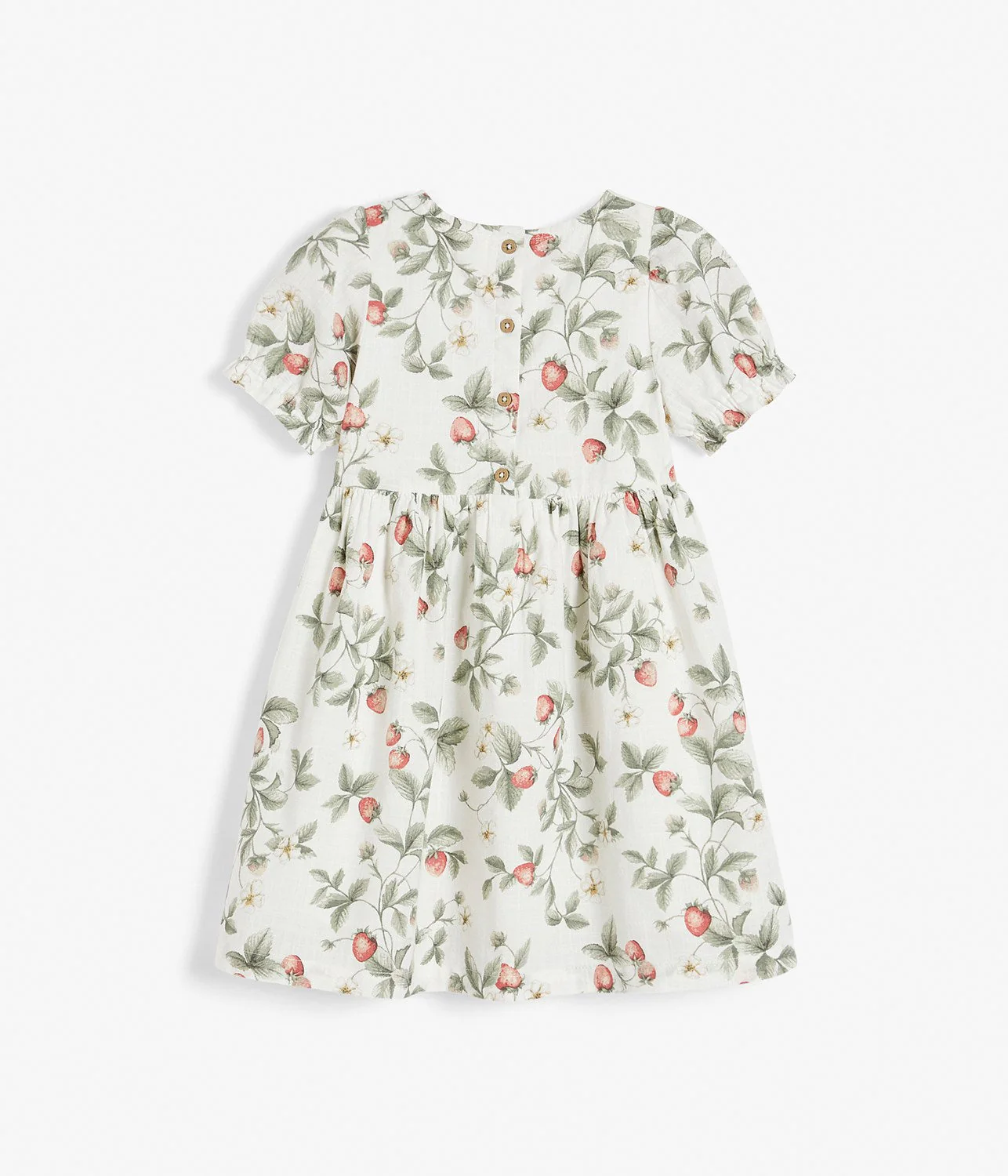 Baby & kids white strawberry dress - Image 3