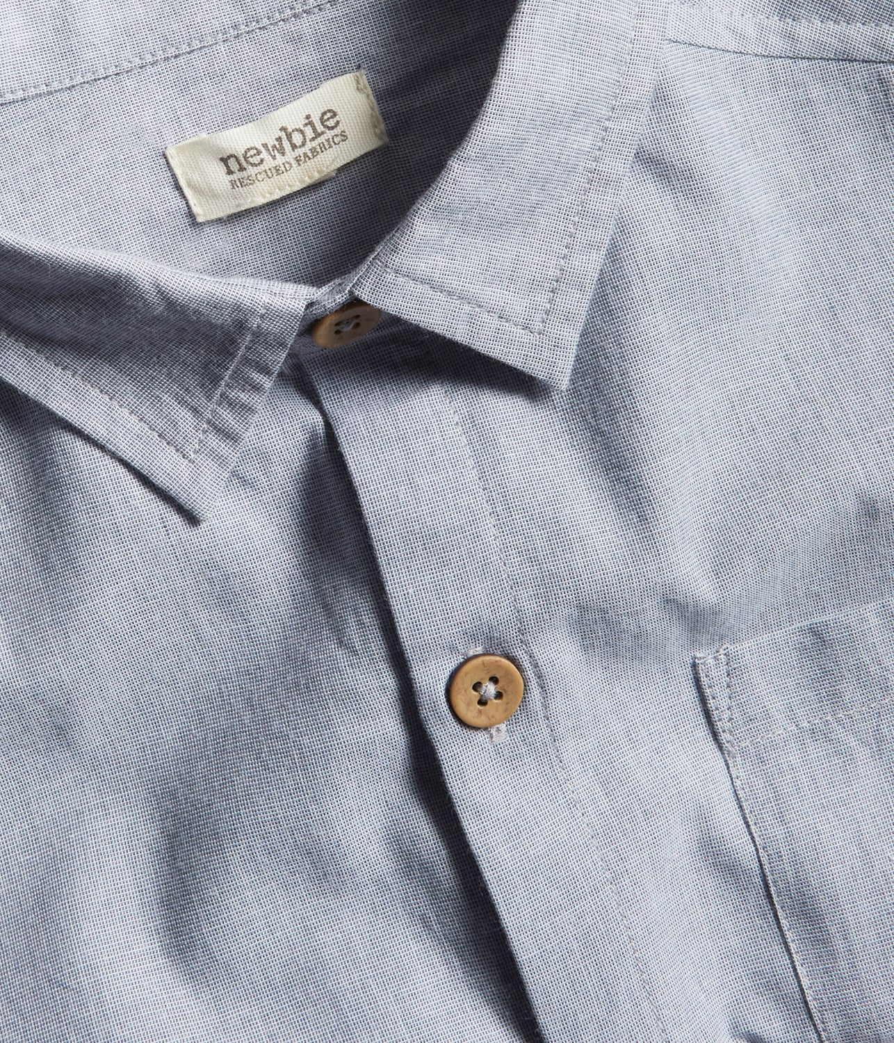 Baby & kids blue cotton shirt - Image 3