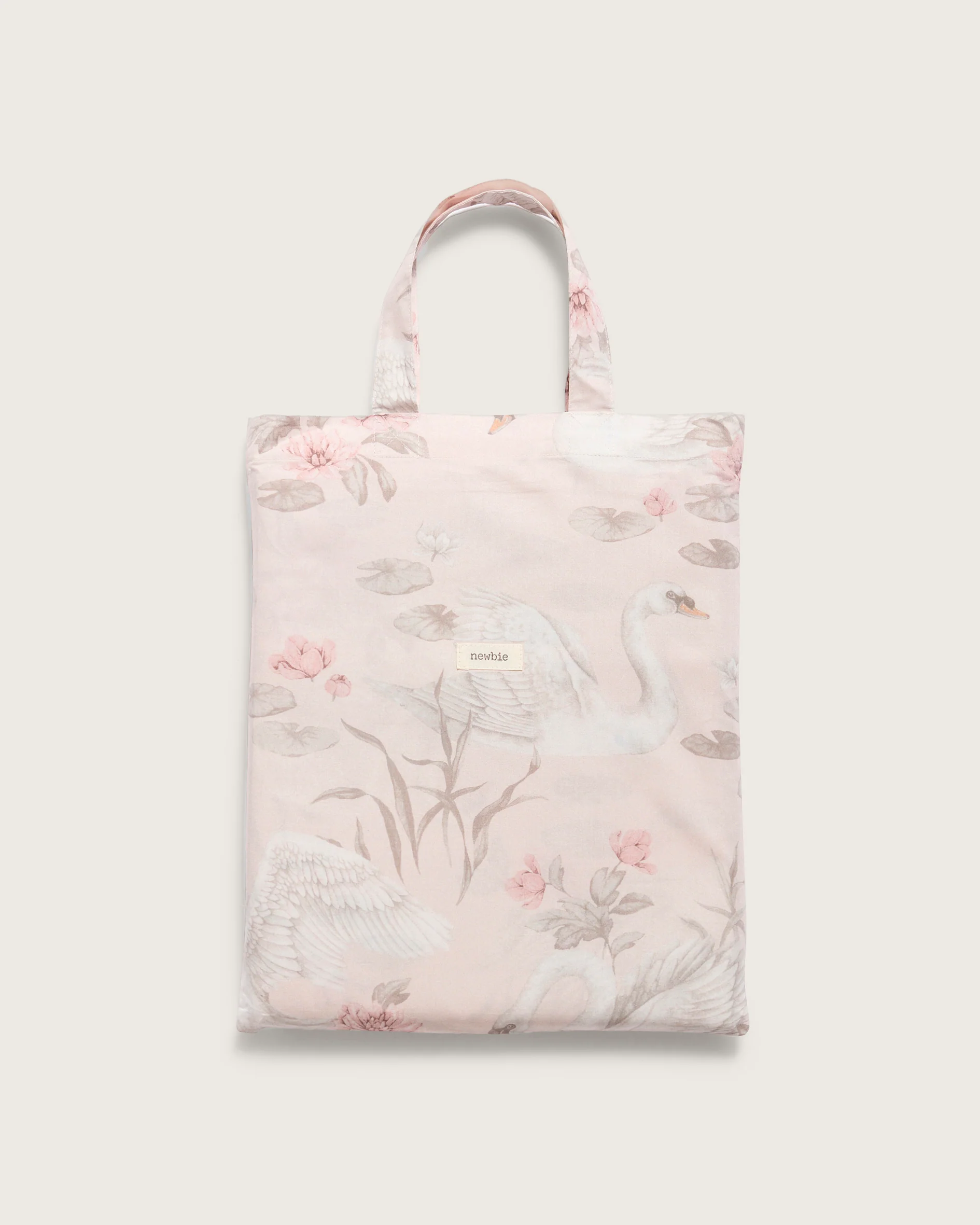 Kids pink swan lake combed cotton bedding 140x200 - Image 2
