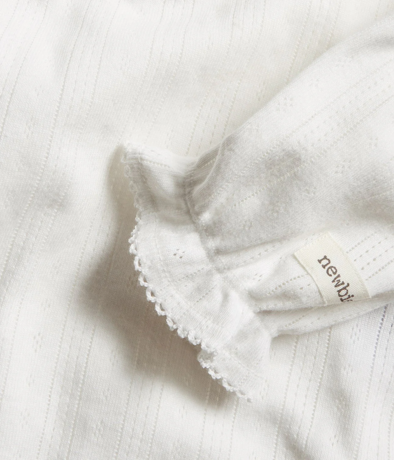 Baby white pointelle bodysuit - Image 5