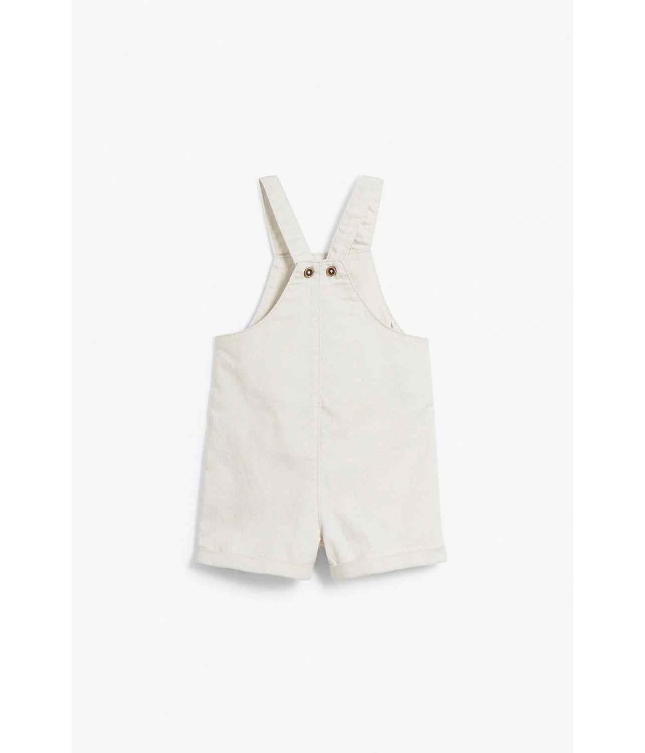 Baby white suspender shorts - Image 3