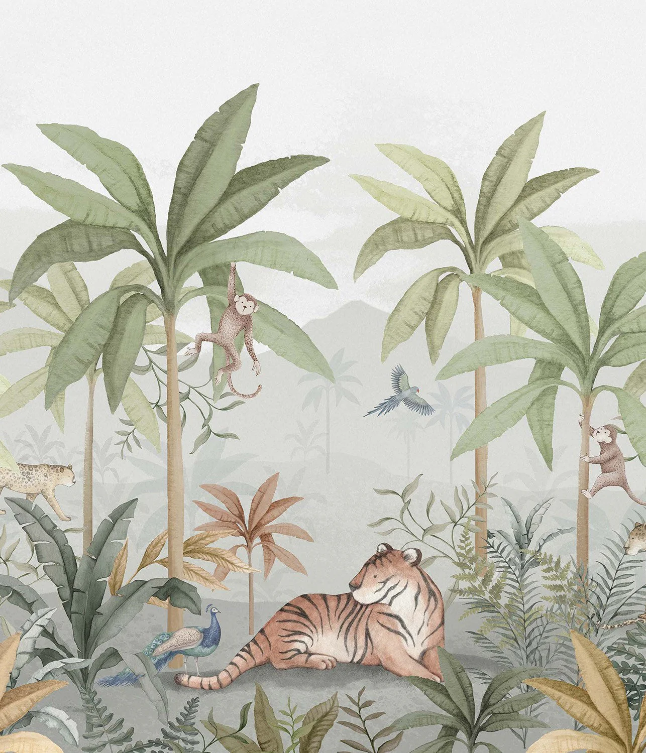Wild Jungle Mural wallpaper - Image 3
