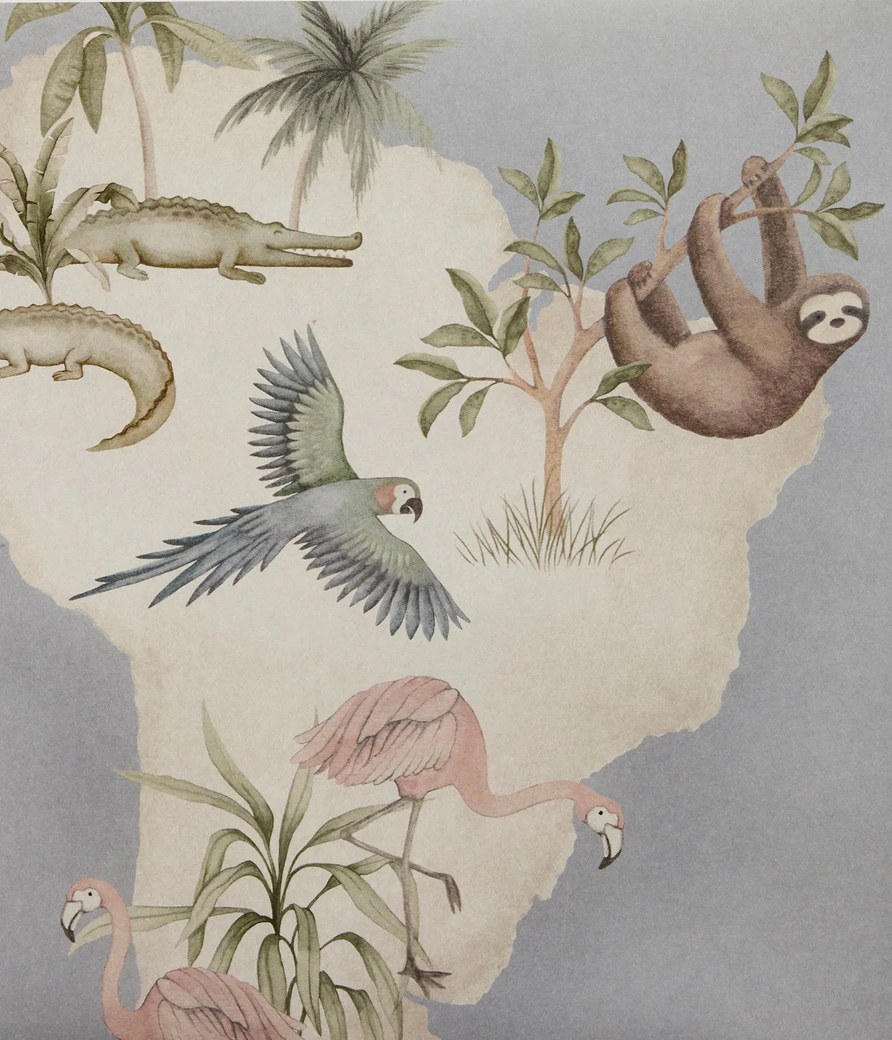 Little Explorer Mural blue wallpaper - Image 7