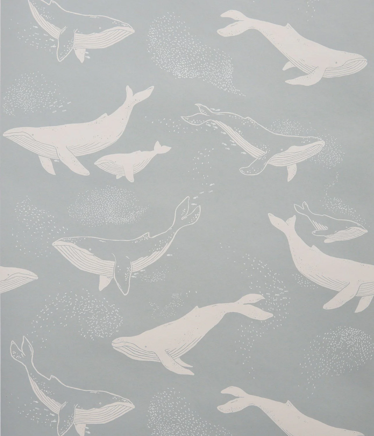 Whales blue wallpaper - Image 3