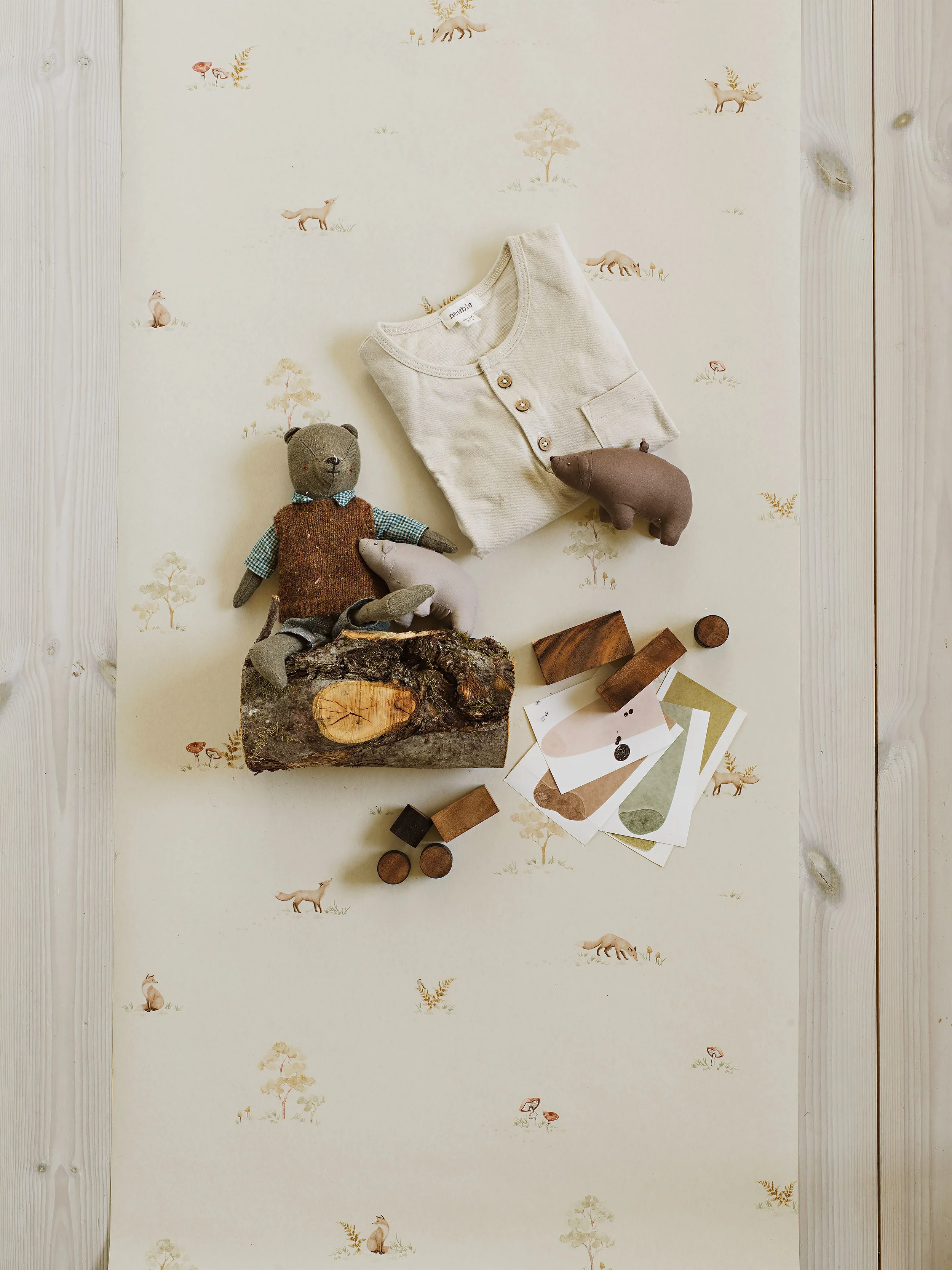 Little Fox beige wallpaper - Image 8