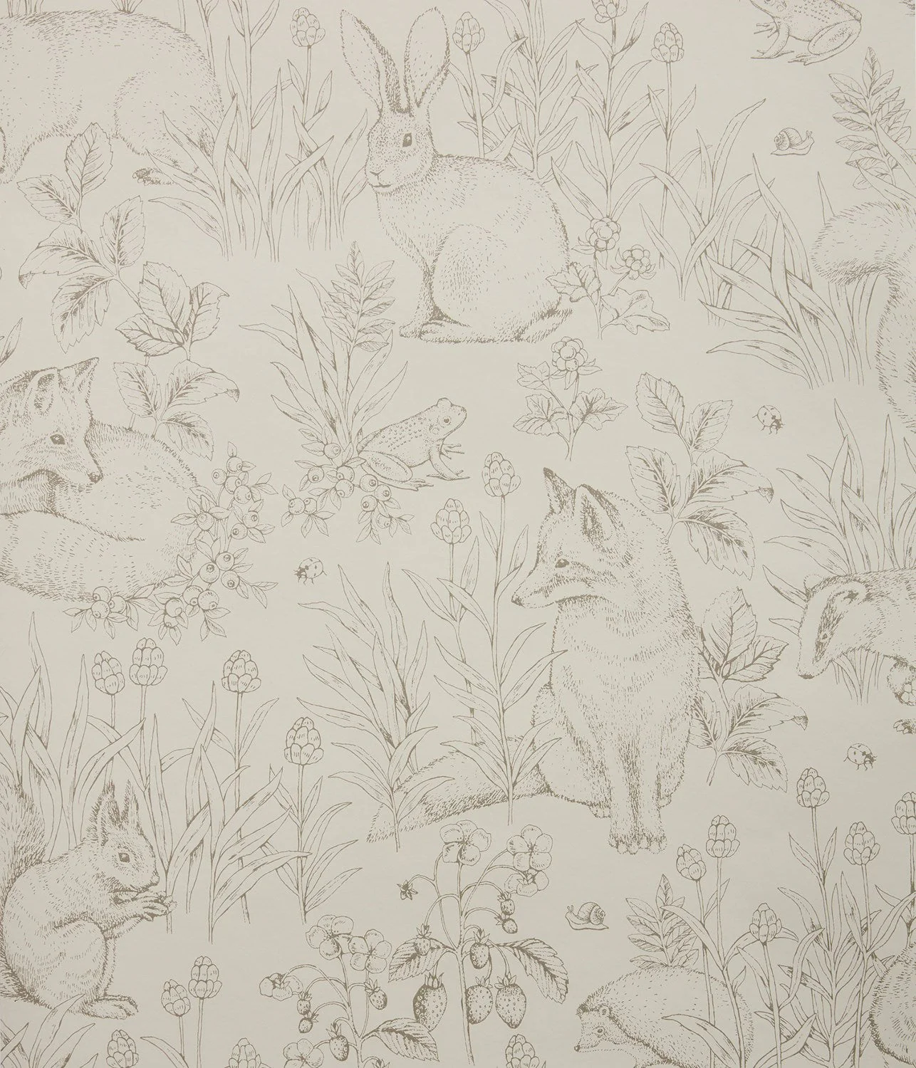 Forest Friends beige wallpaper - Image 3