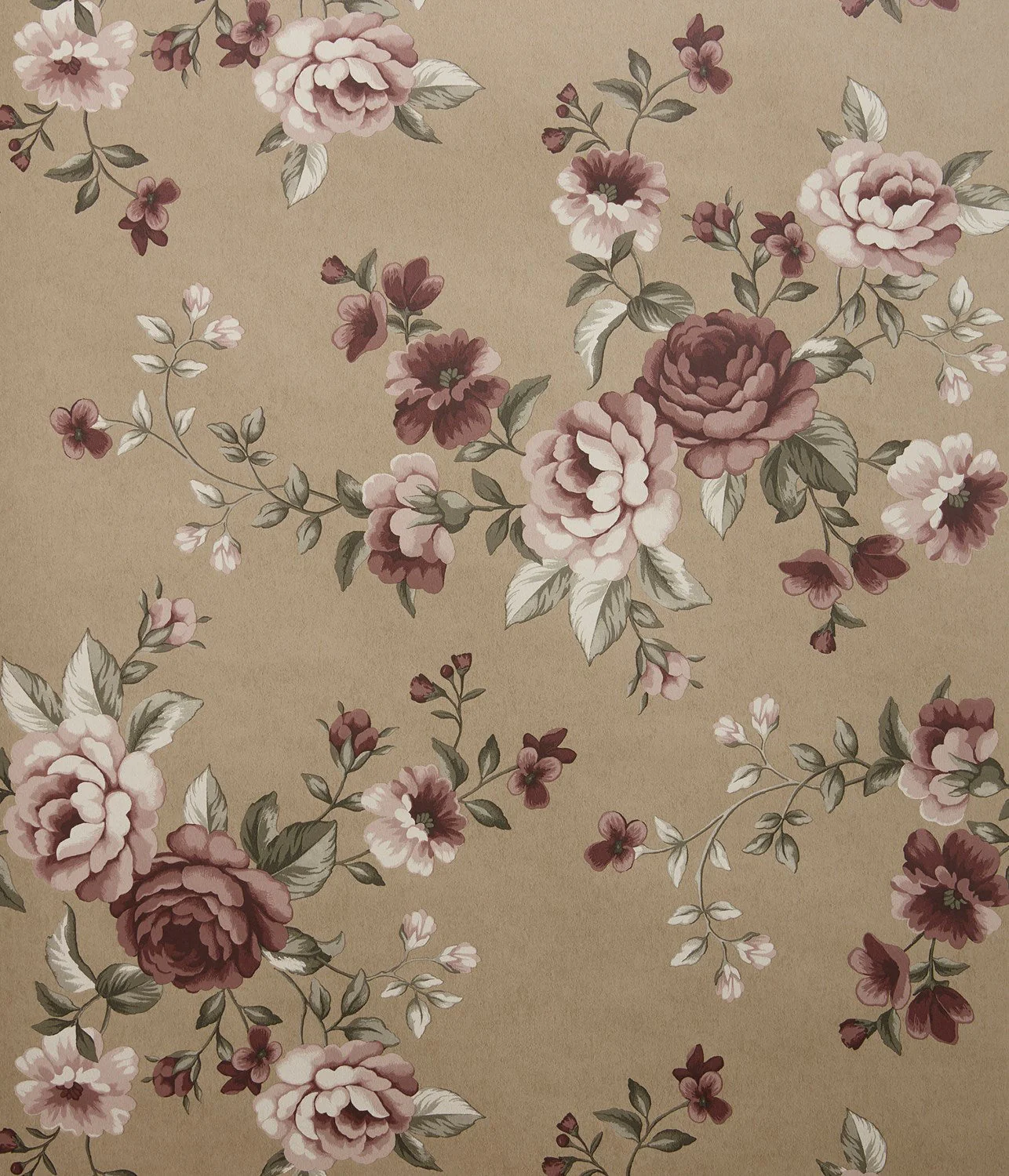 Nomi brown floral wallpaper - Image 3