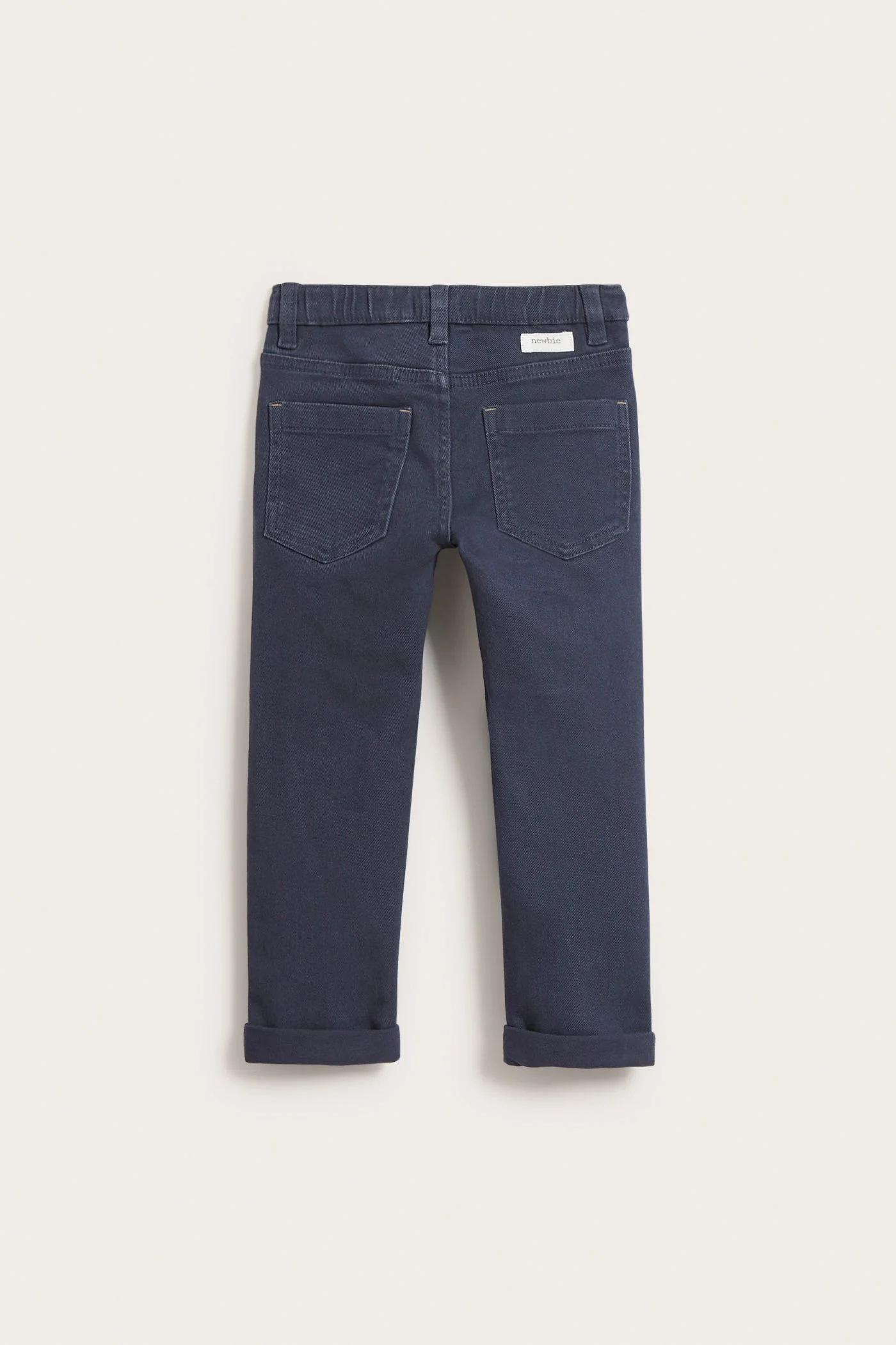 Kids blue woven twill trousers - Image 3