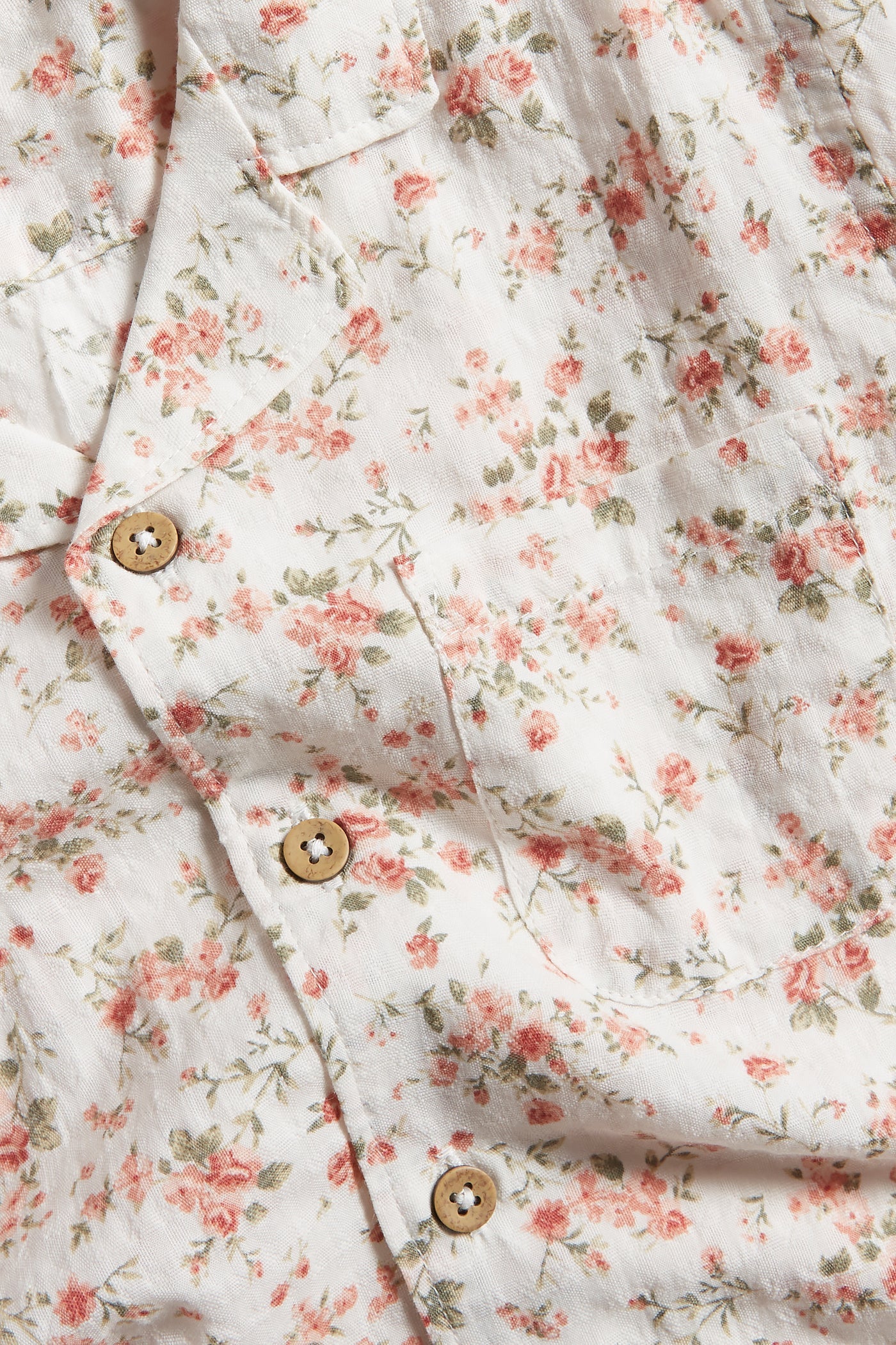 Kids white floral short-sleeve shirt - Image 2