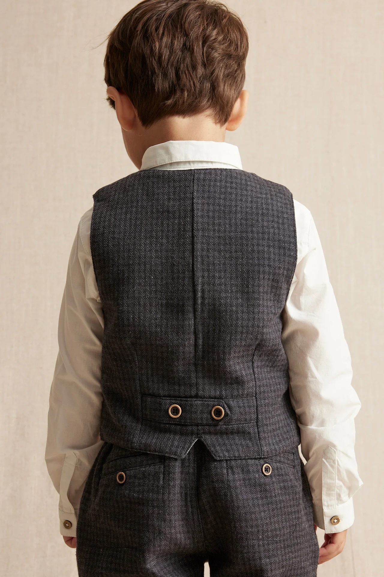 Kids' dark grey waistcoat - Image 7