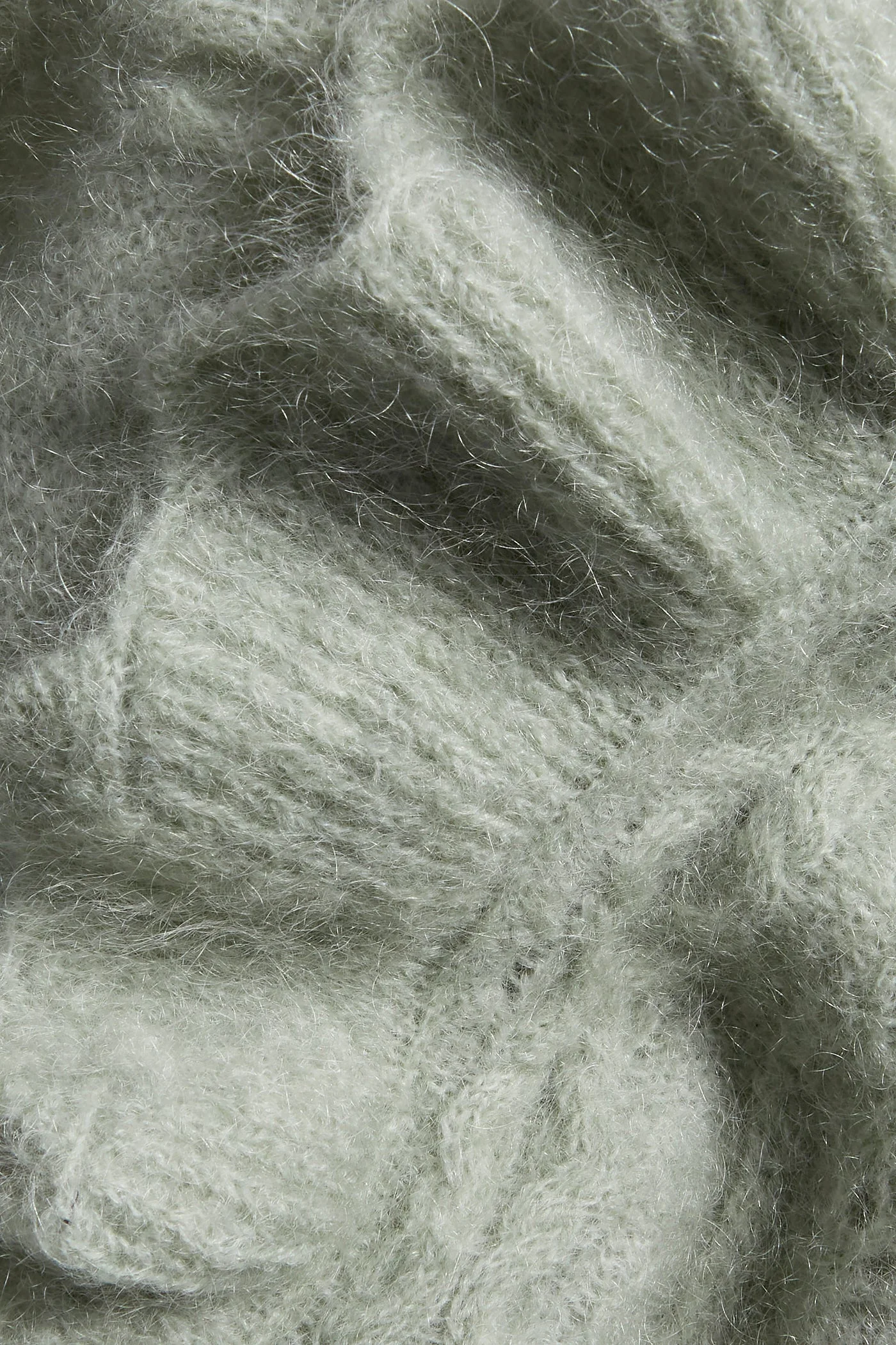 Women's green pattern knitted sweater - Image 5