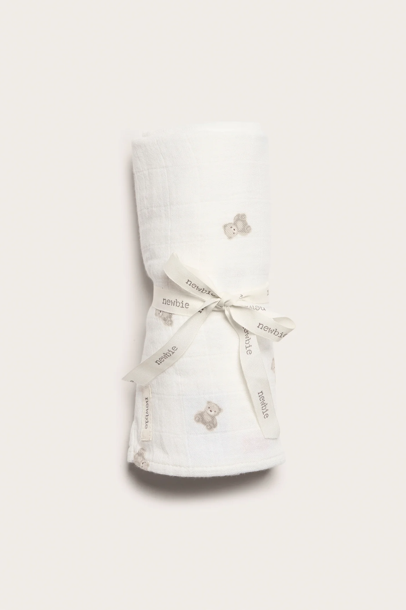 White teddy bear blanket