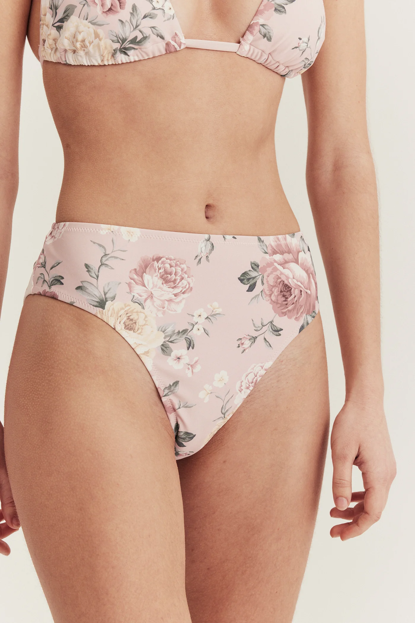 Women's pink floral bikini briefs - Image 3
