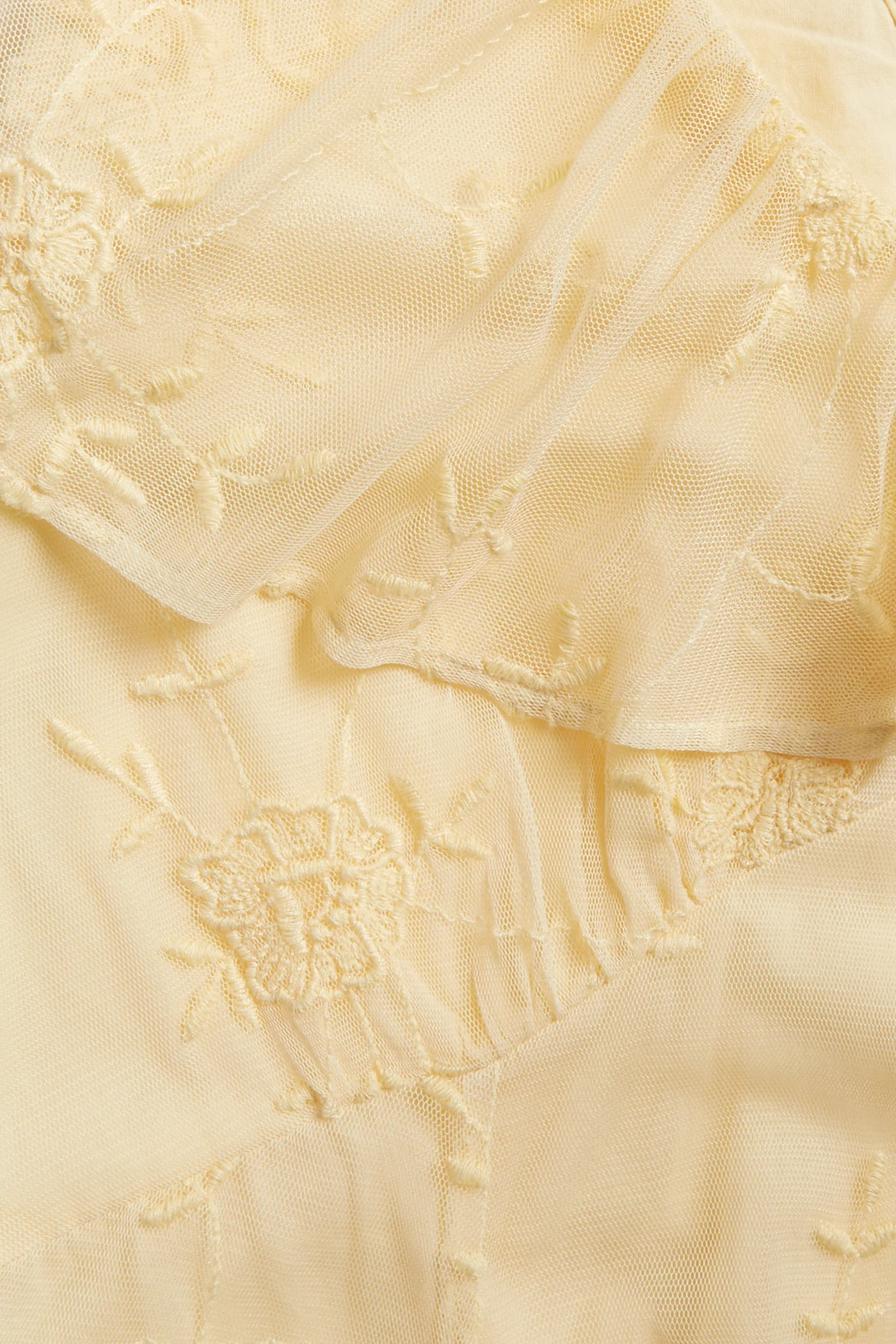 Women's yellow embroidery dress - Image 6