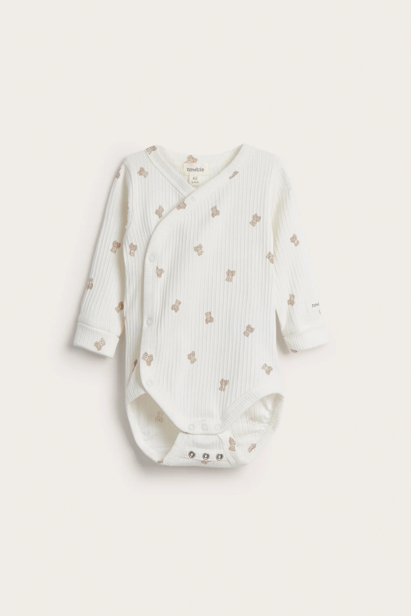 Baby white teddy bear bodysuit - Image 2
