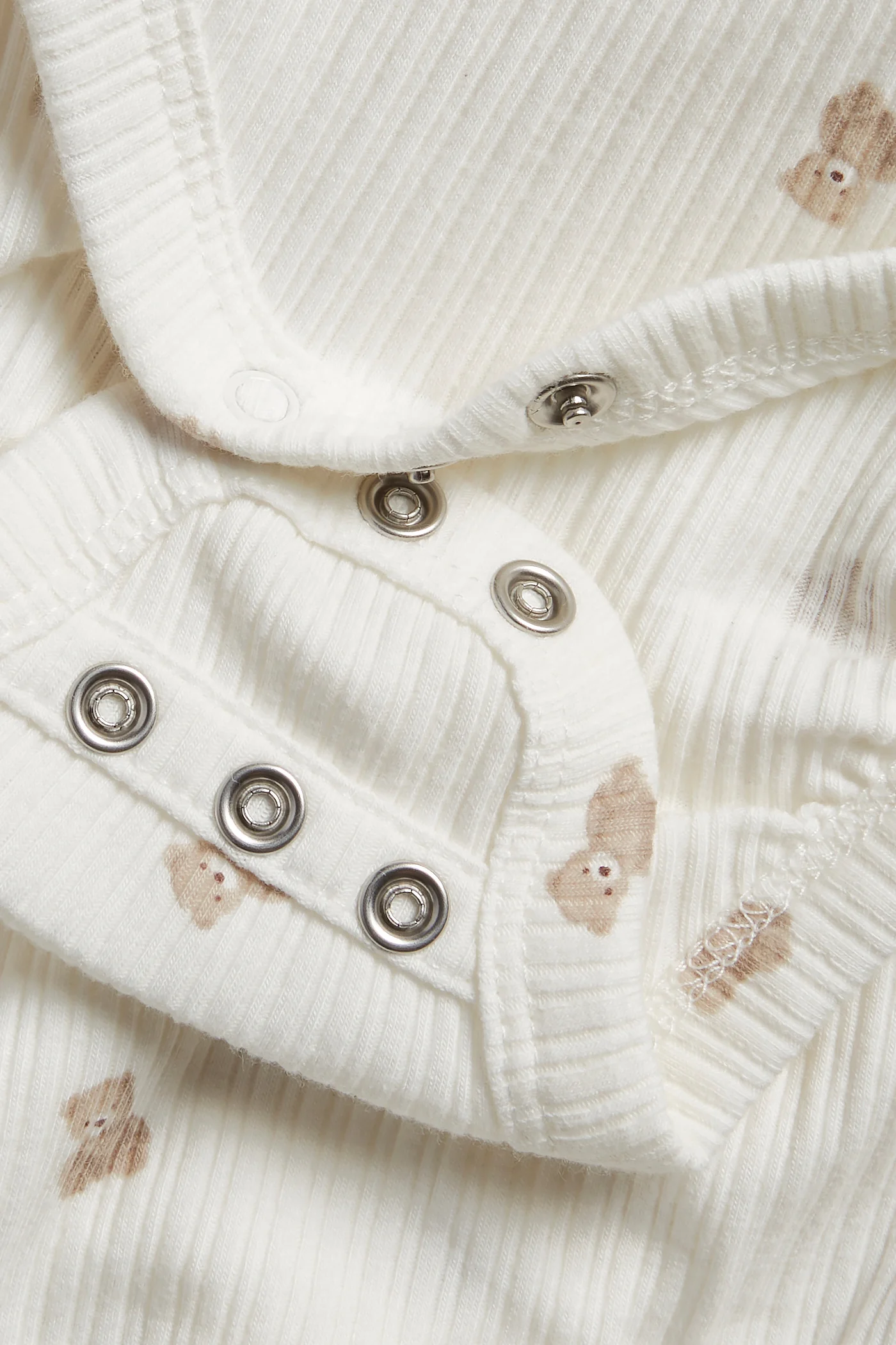 Baby white teddy bear bodysuit - Image 3