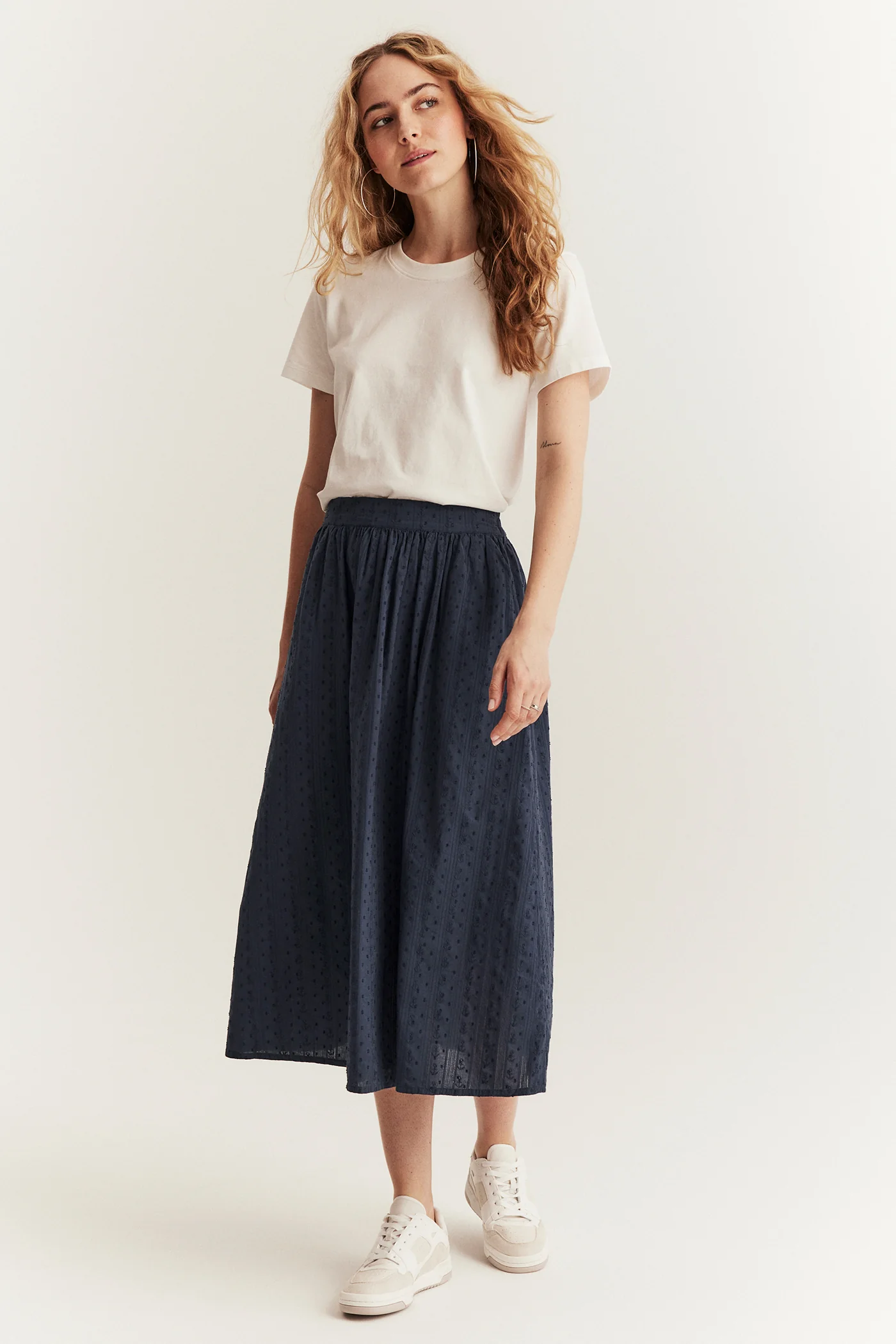 Women's blue woven skirt - Image 5