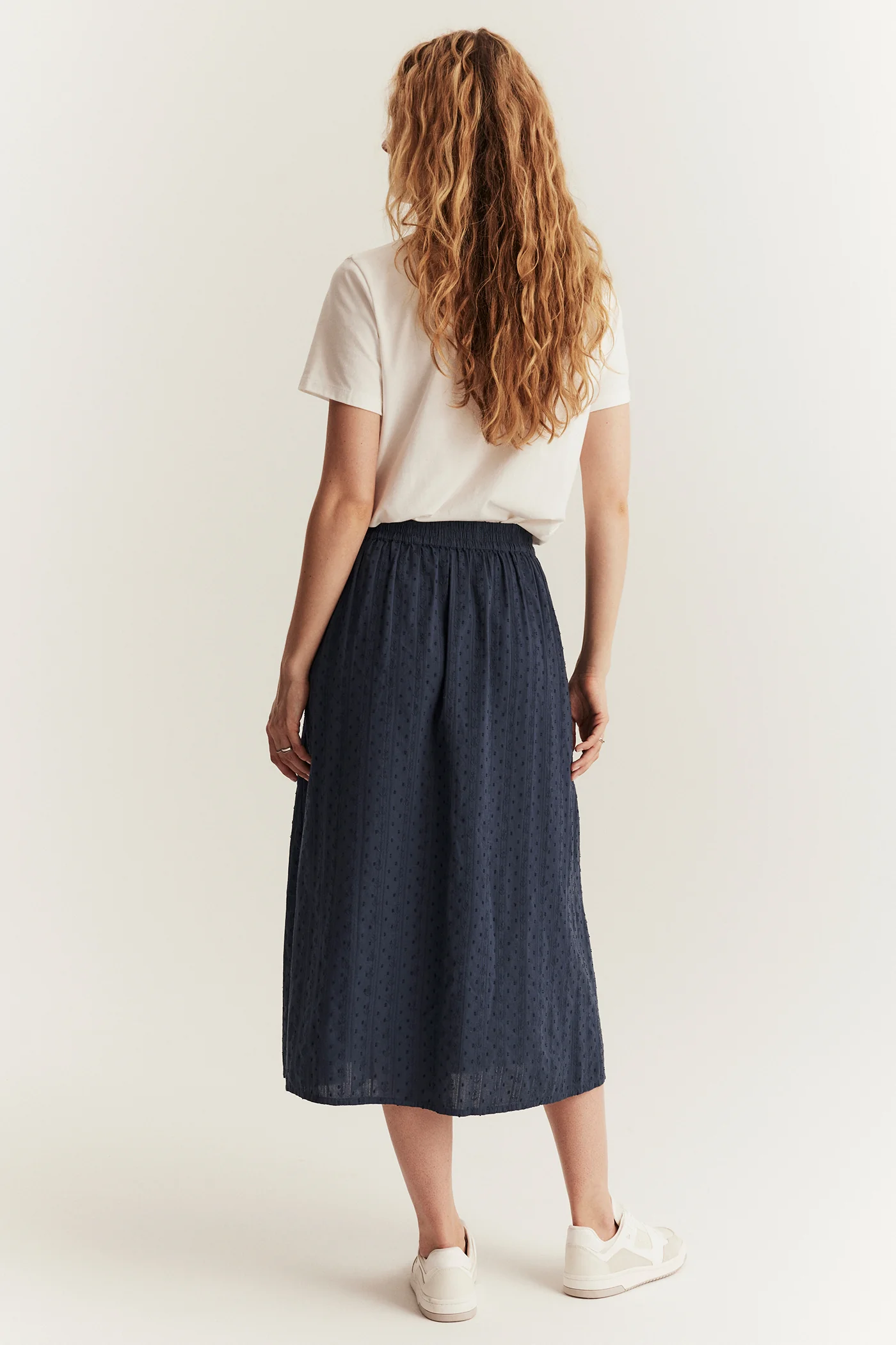 Women's blue woven skirt - Image 6