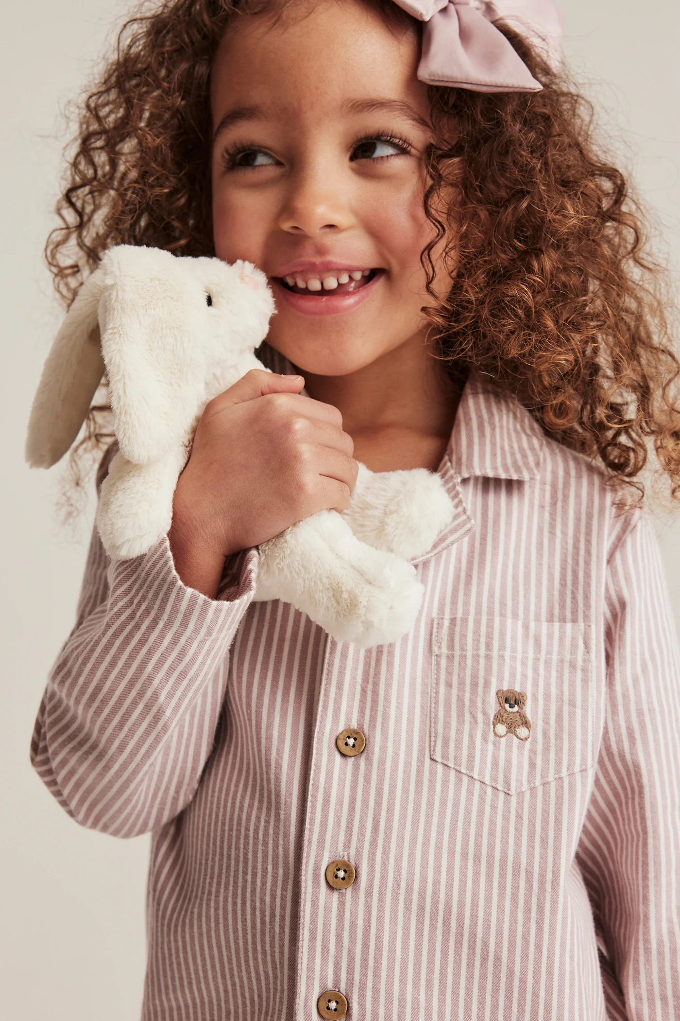Baby & kids' pink striped pyjamas - Image 3