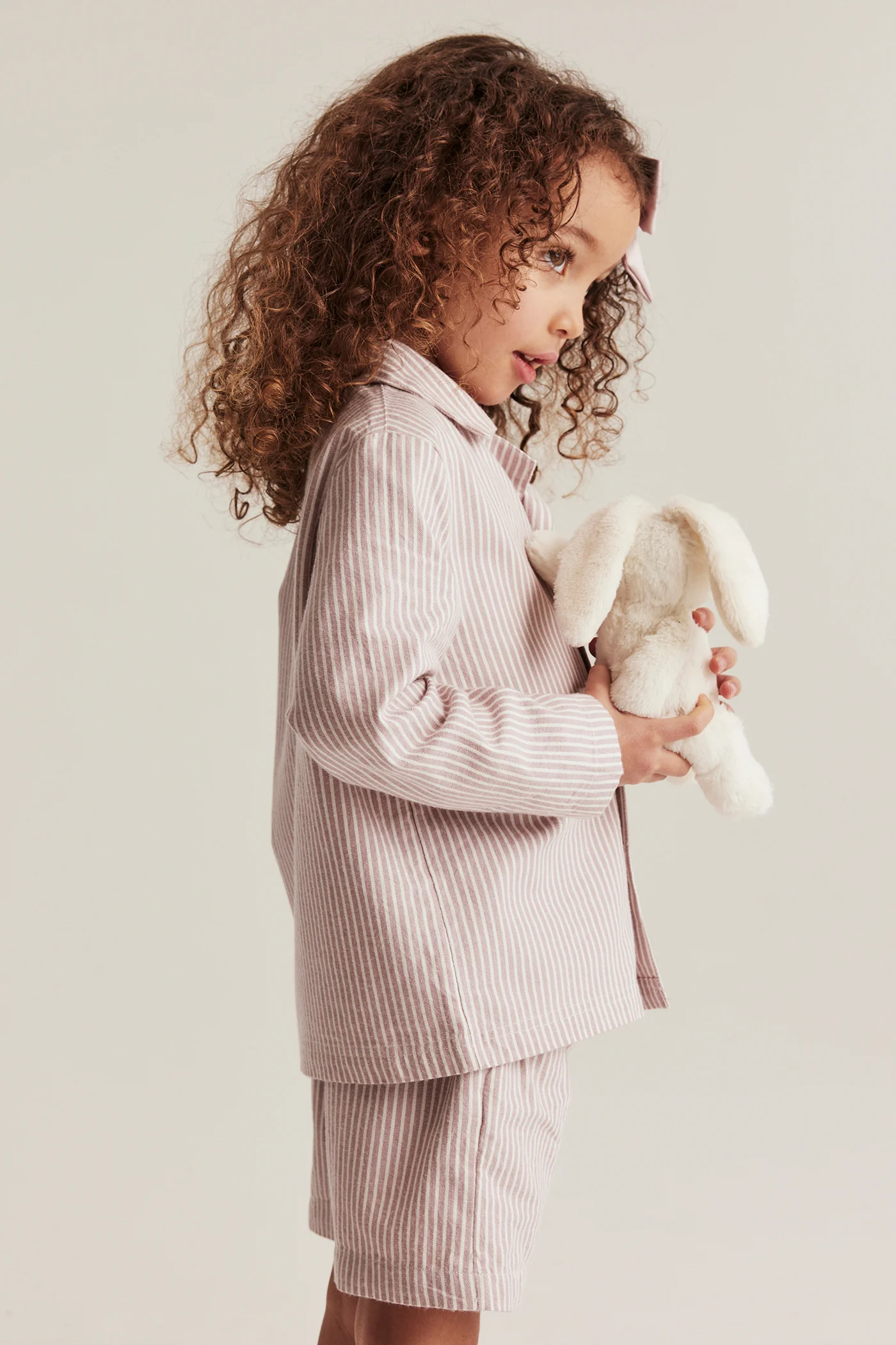 Baby & kids' pink striped pyjamas - Image 4