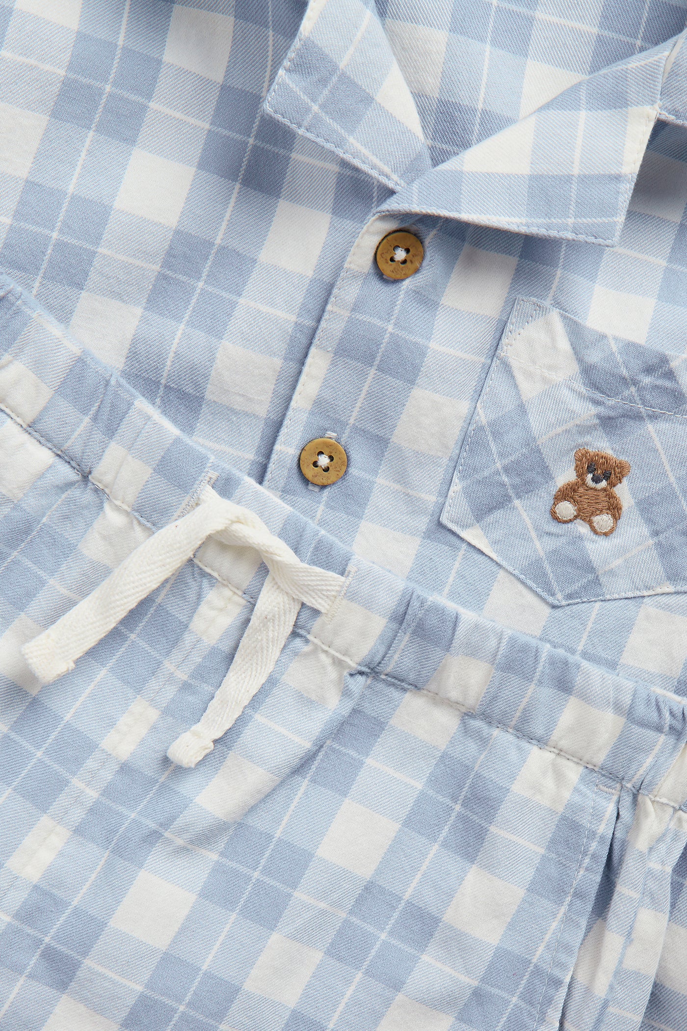 Baby & kids' blue checked pyjamas - Image 3