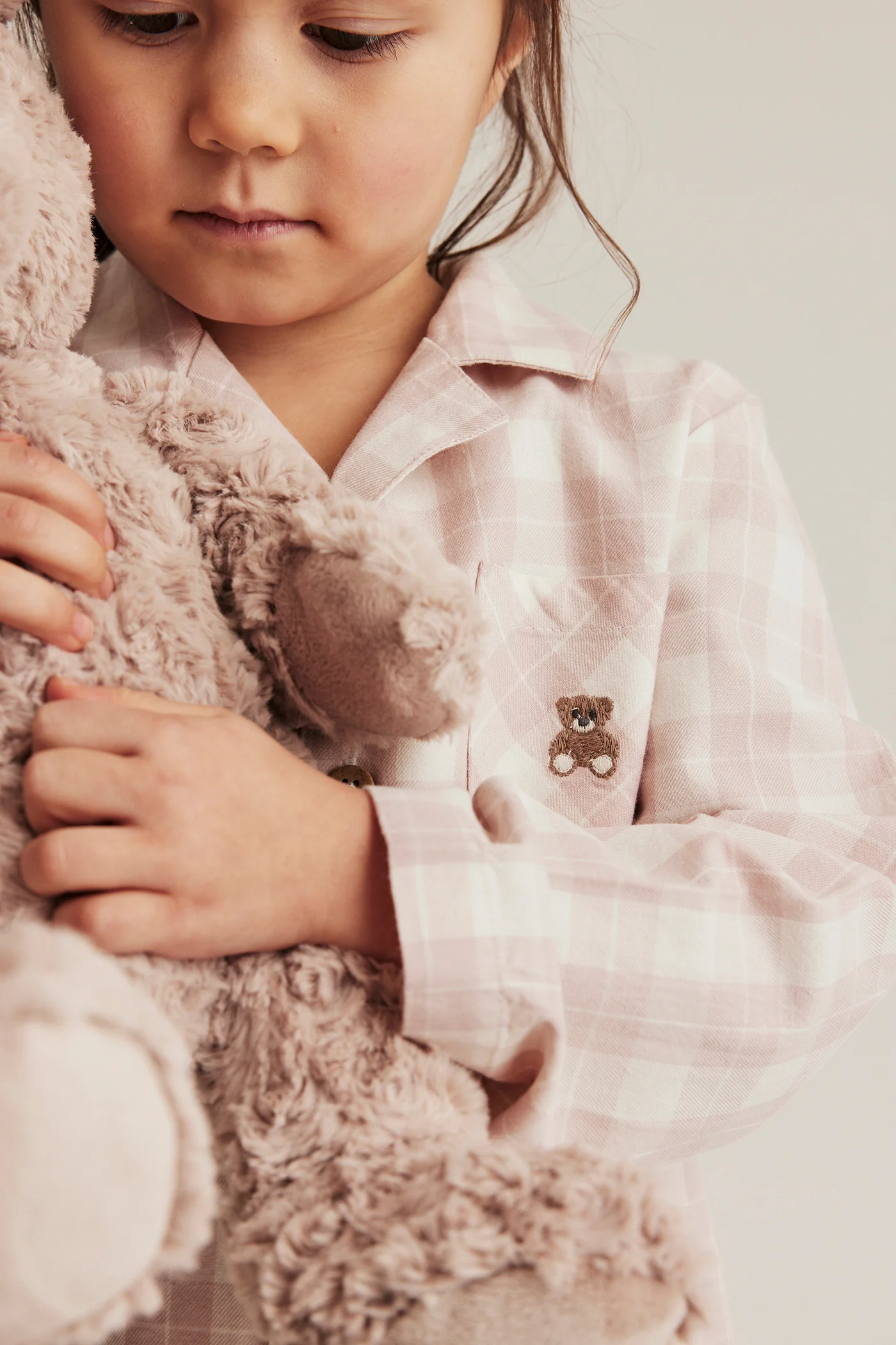 Baby & kids' pink checked pyjamas - Image 4