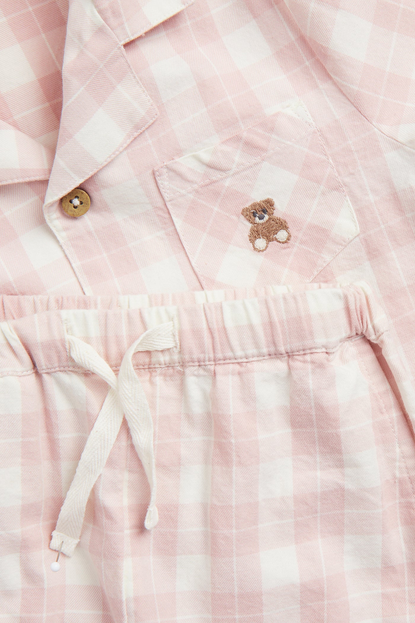 Baby & kids' pink checked pyjamas - Image 5