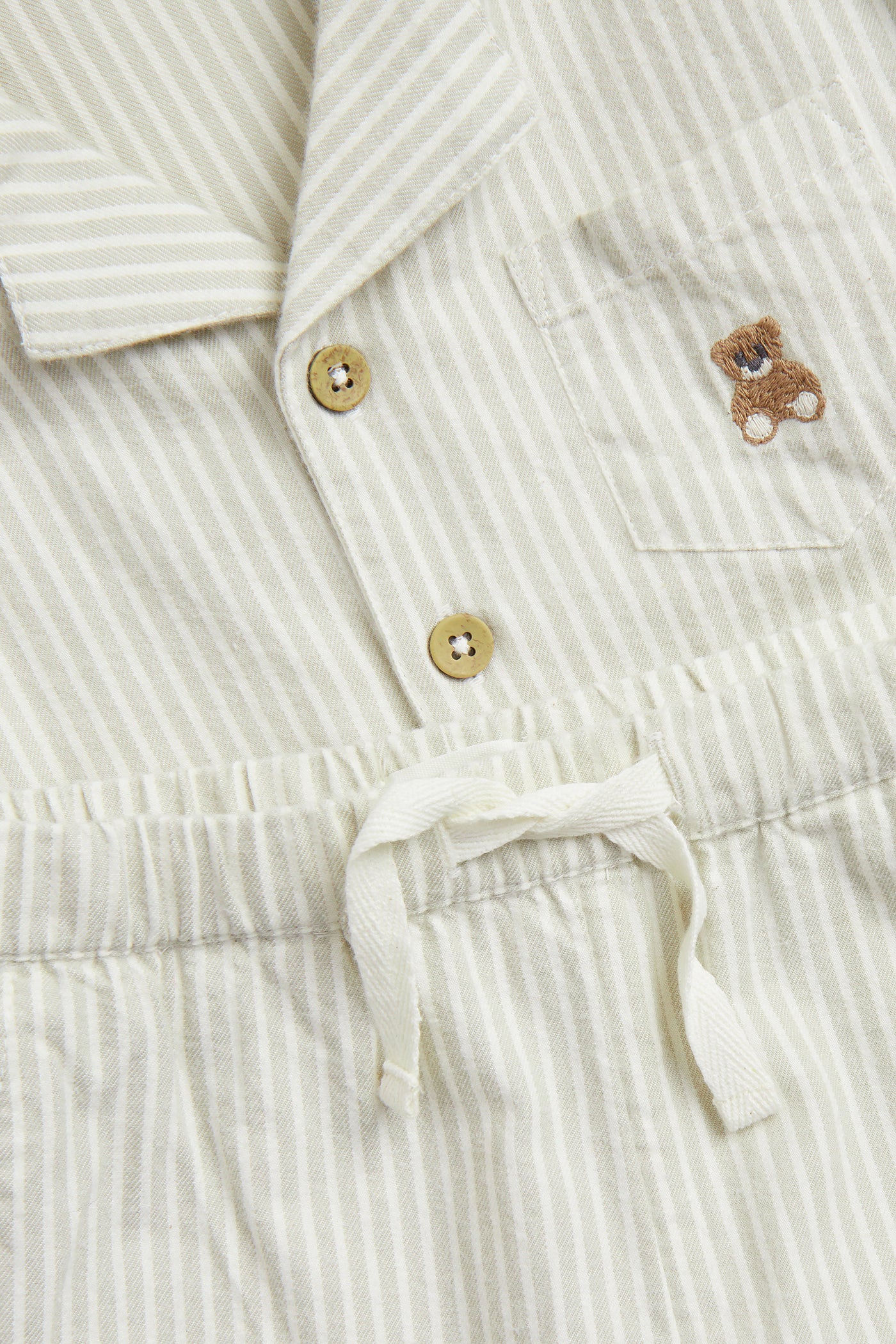 Baby & kids' green striped pyjamas - Image 2