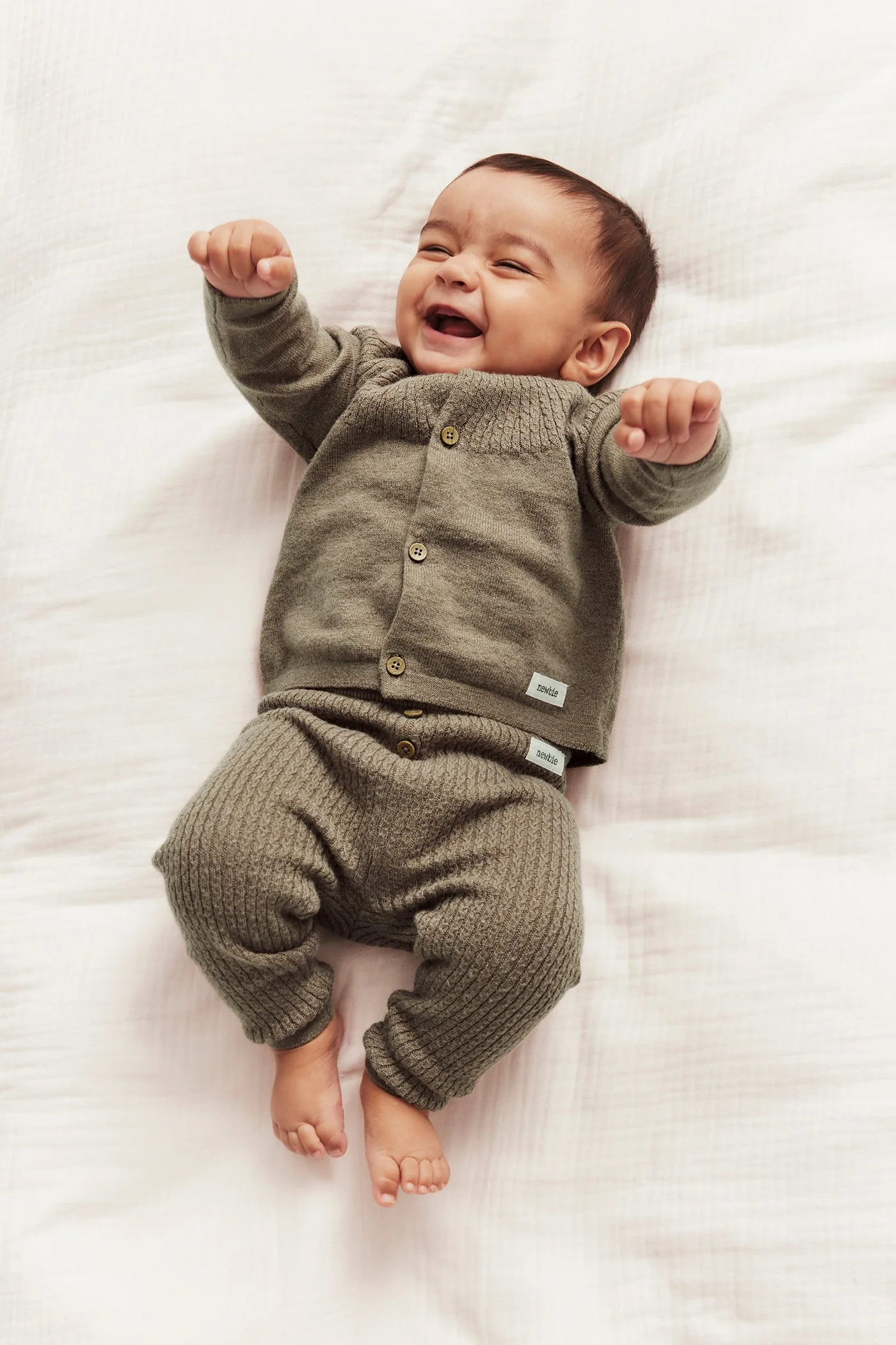 Baby brown wool-blend leggings - Image 3