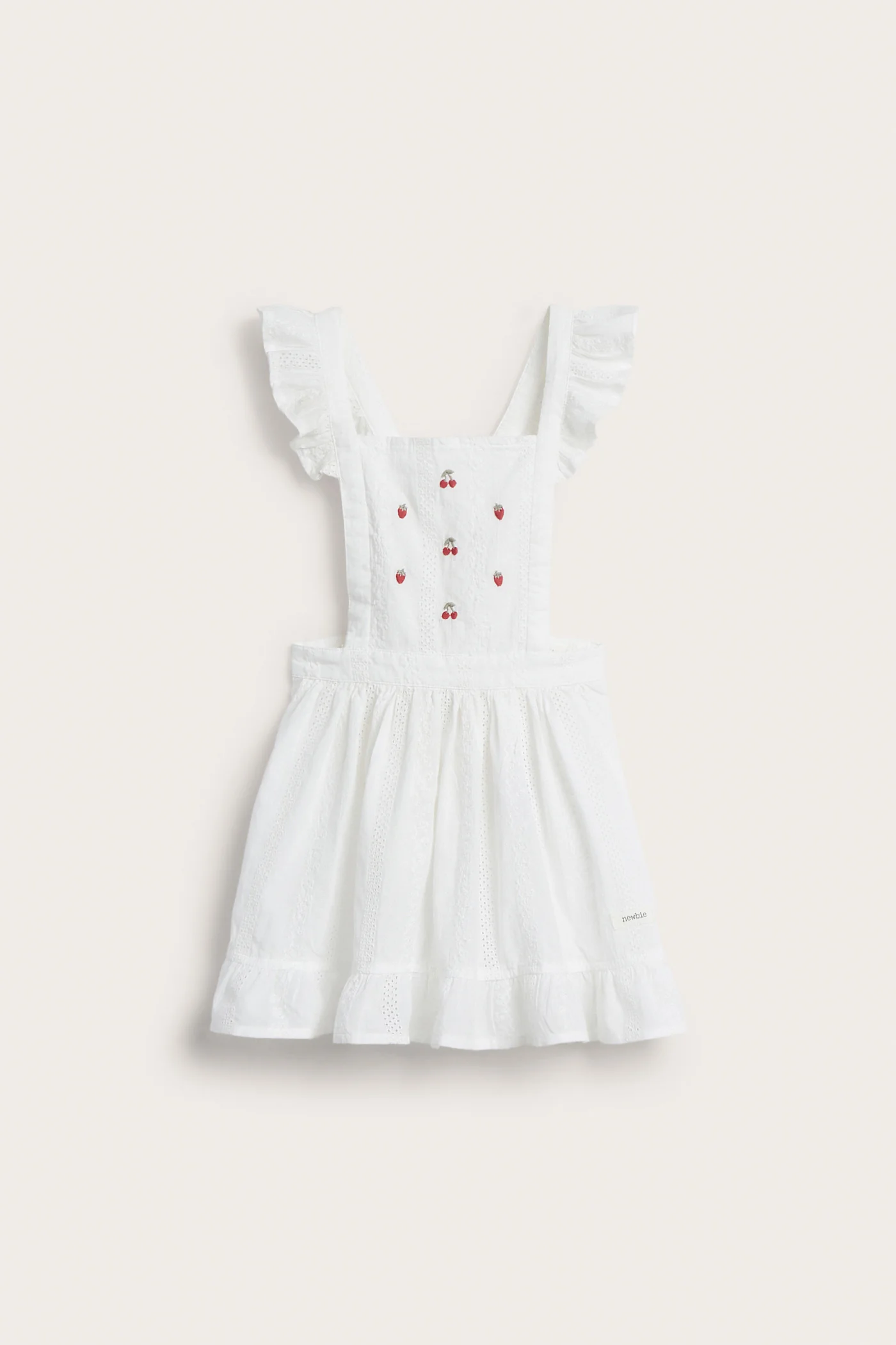 Kids´ white embroidery berry apron - Image 2