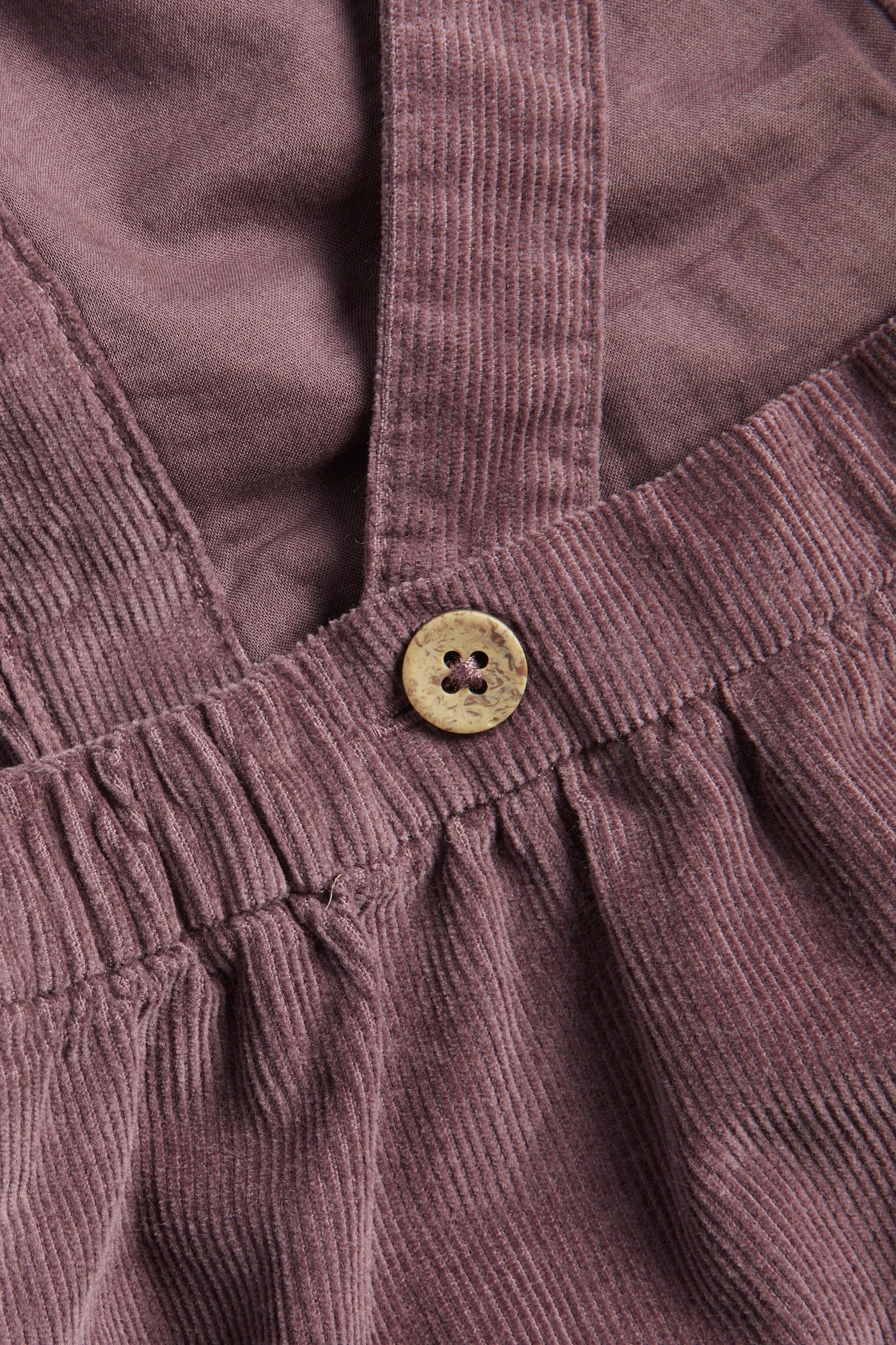 Baby lilac corduroy pinafore dress - Image 3