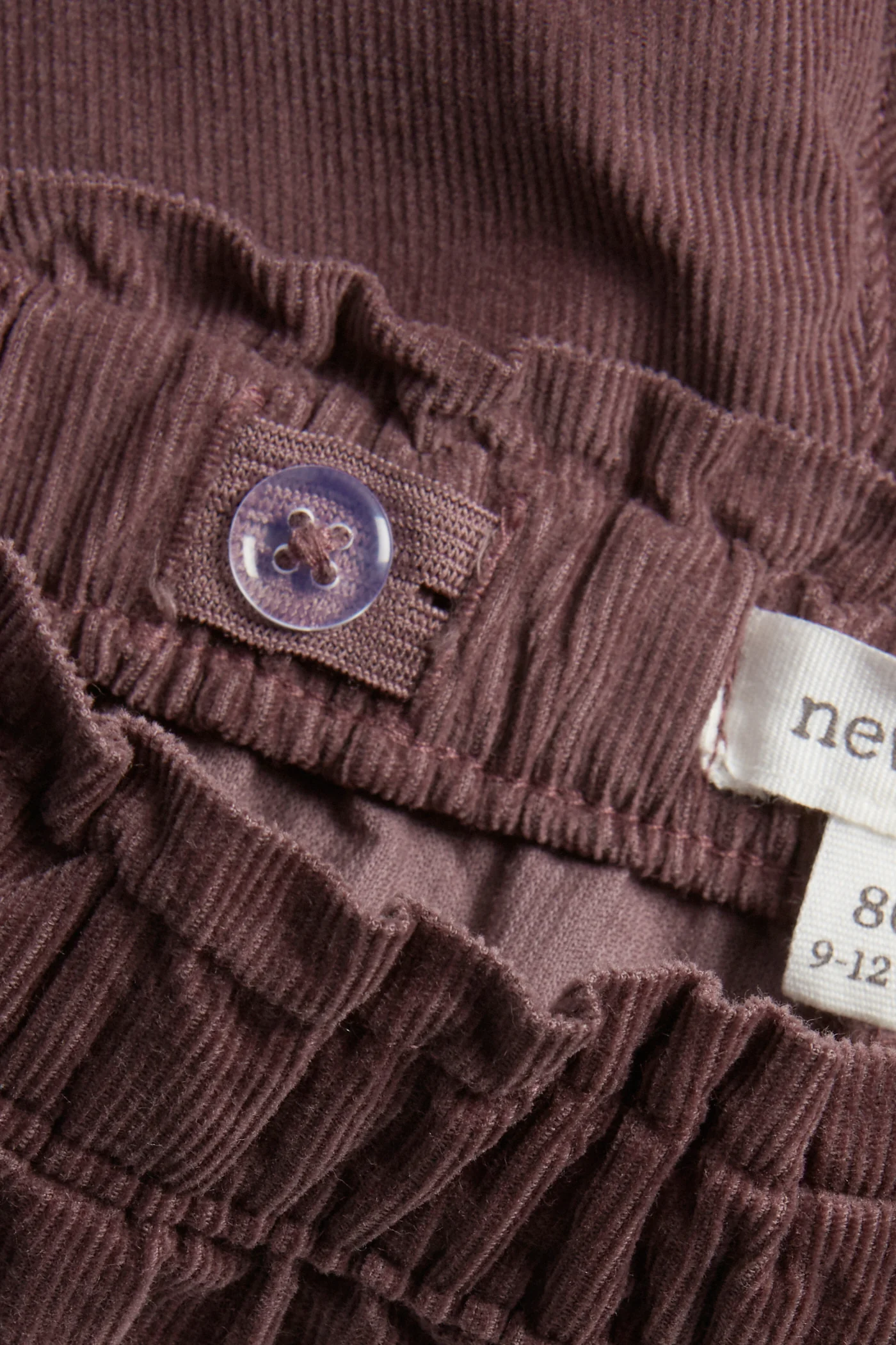Baby lilac corduroy trousers - Image 3