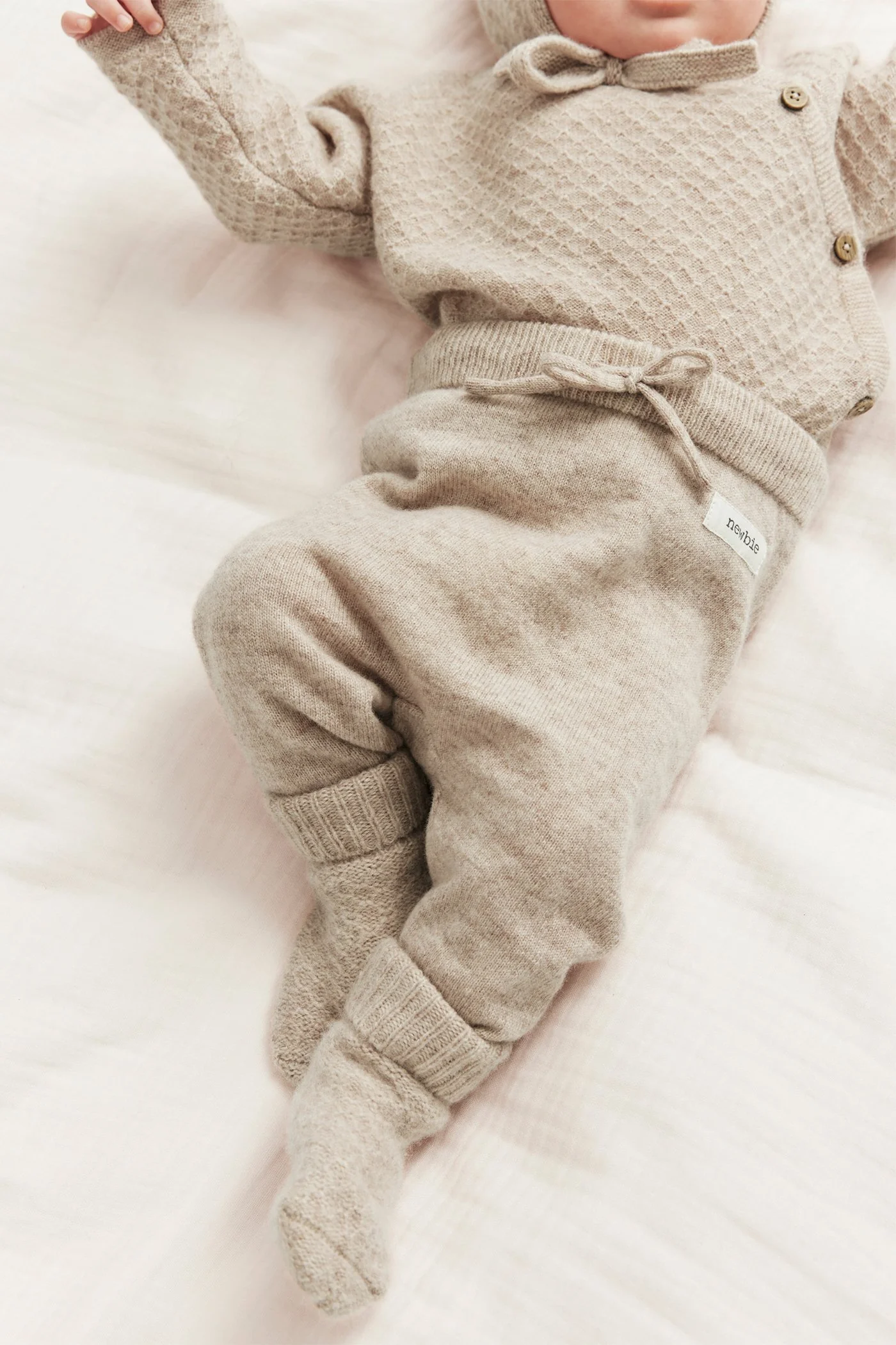 Baby beige wool-cashmere leggings - Image 3