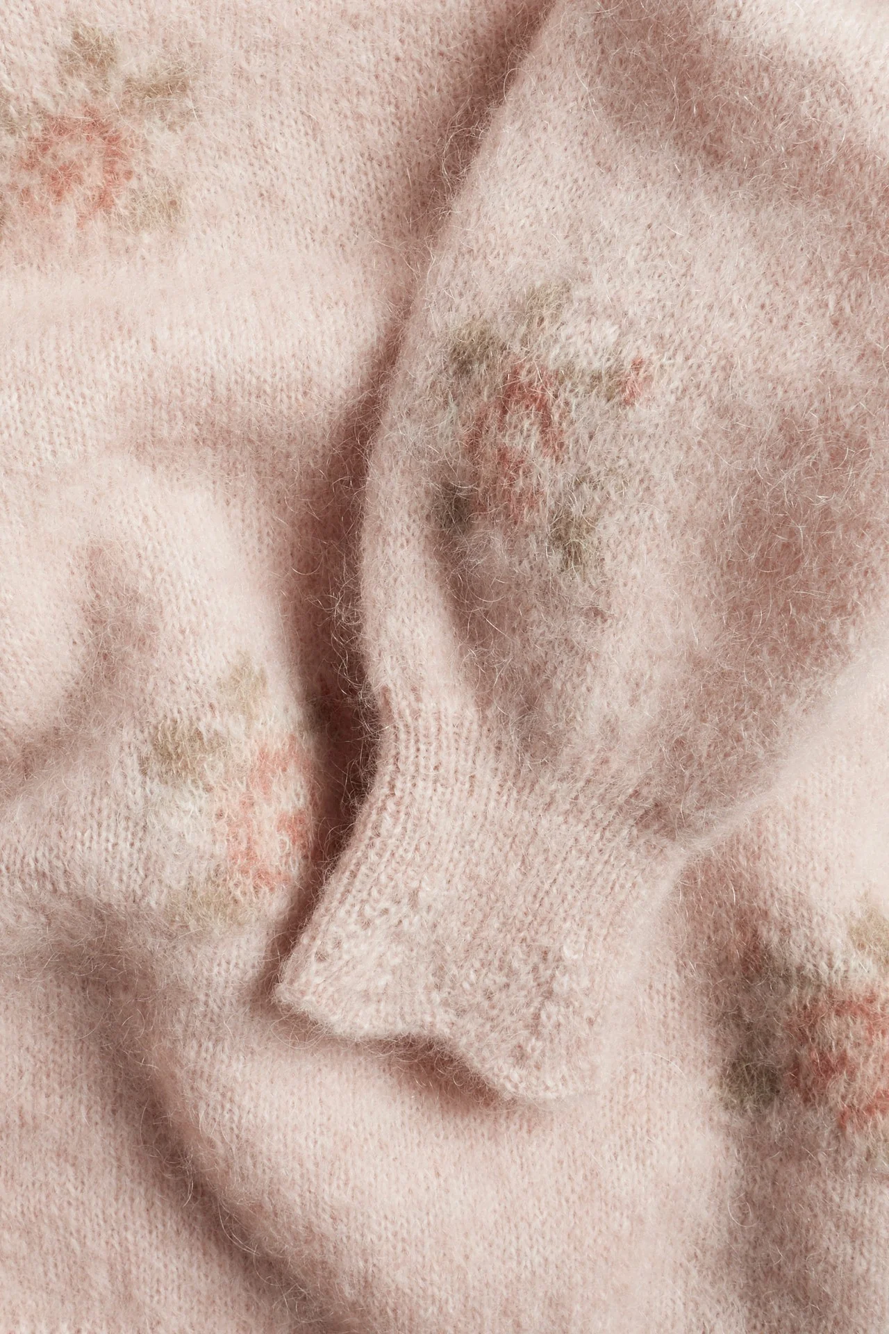 Women's pink wool and mohair-blend jumper - Image 7
