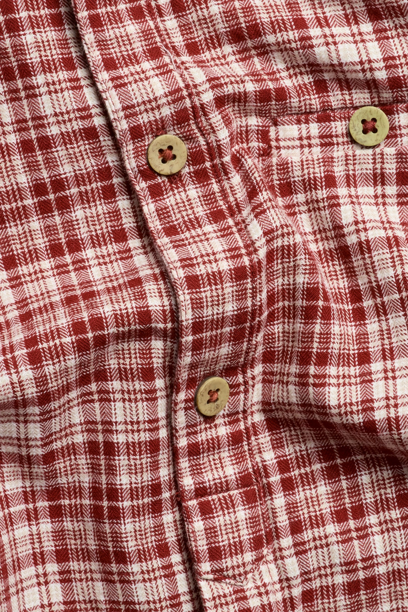 Baby red checked shirt bodysuit - Image 3