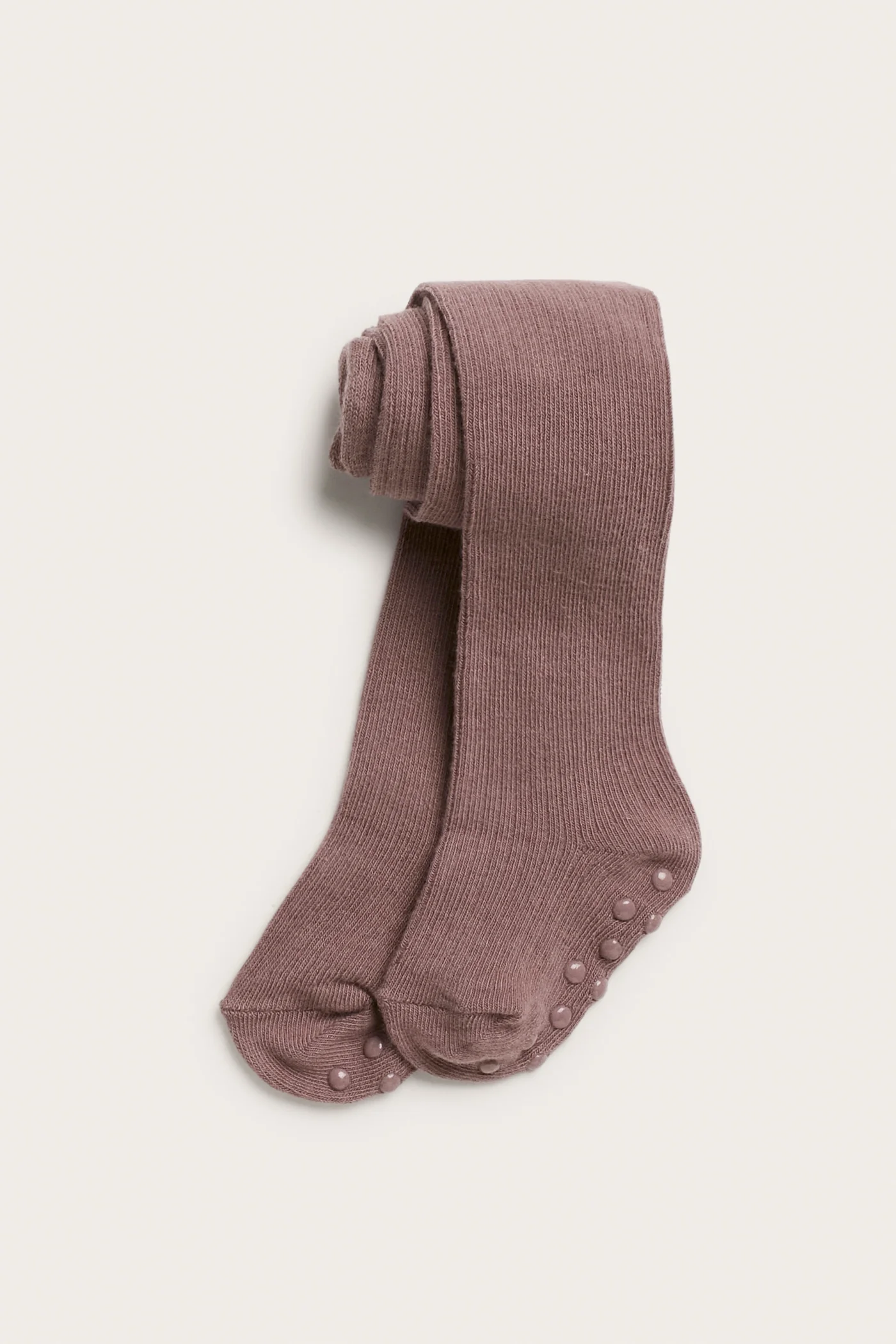 Baby pink ribbed tights