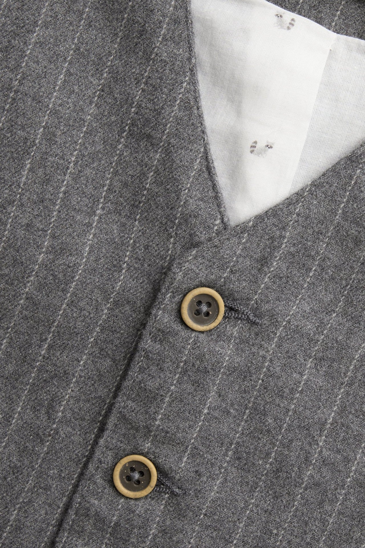 Kids' grey woven waistcoat - Image 2