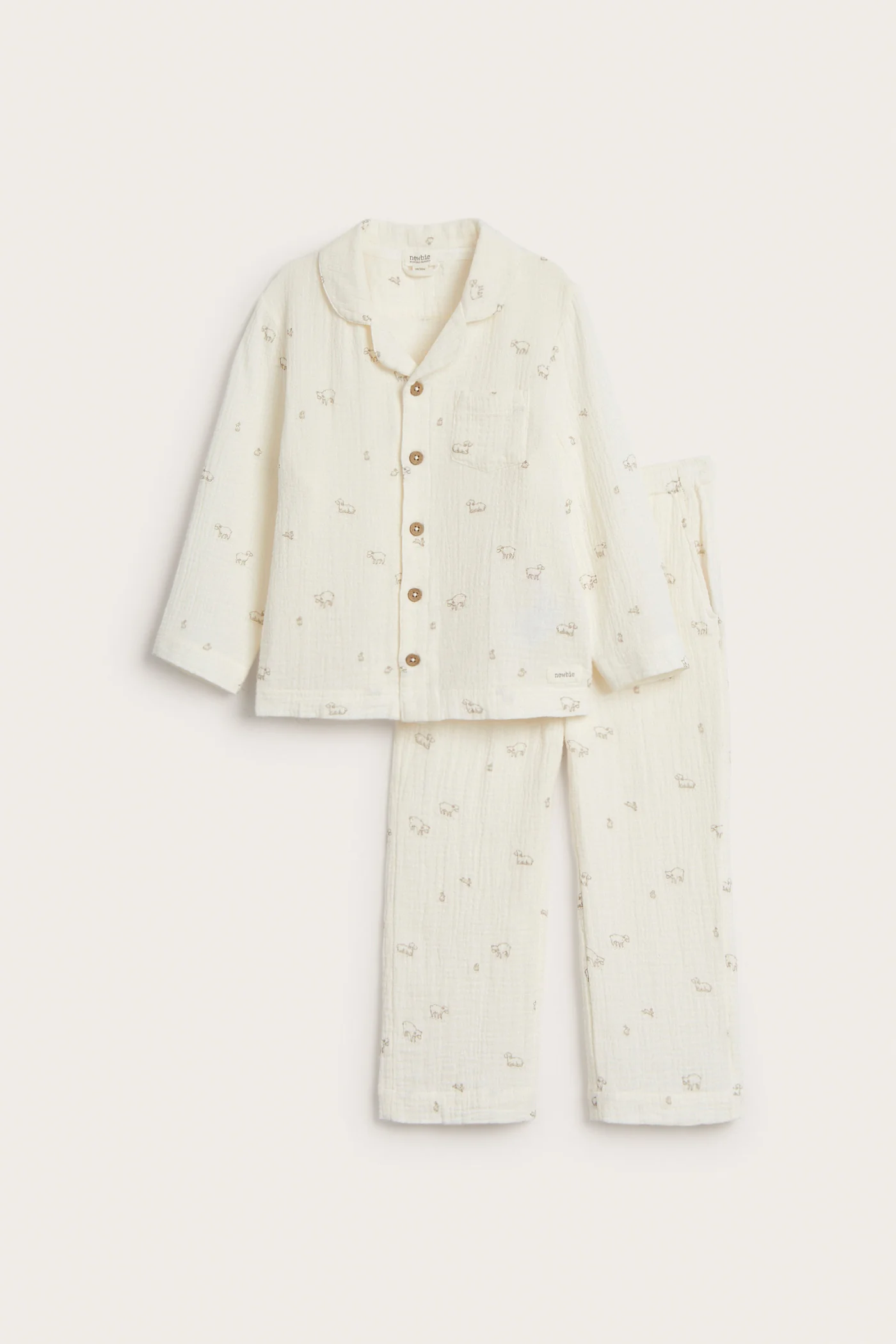 Baby & kids' white lamb pyjamas