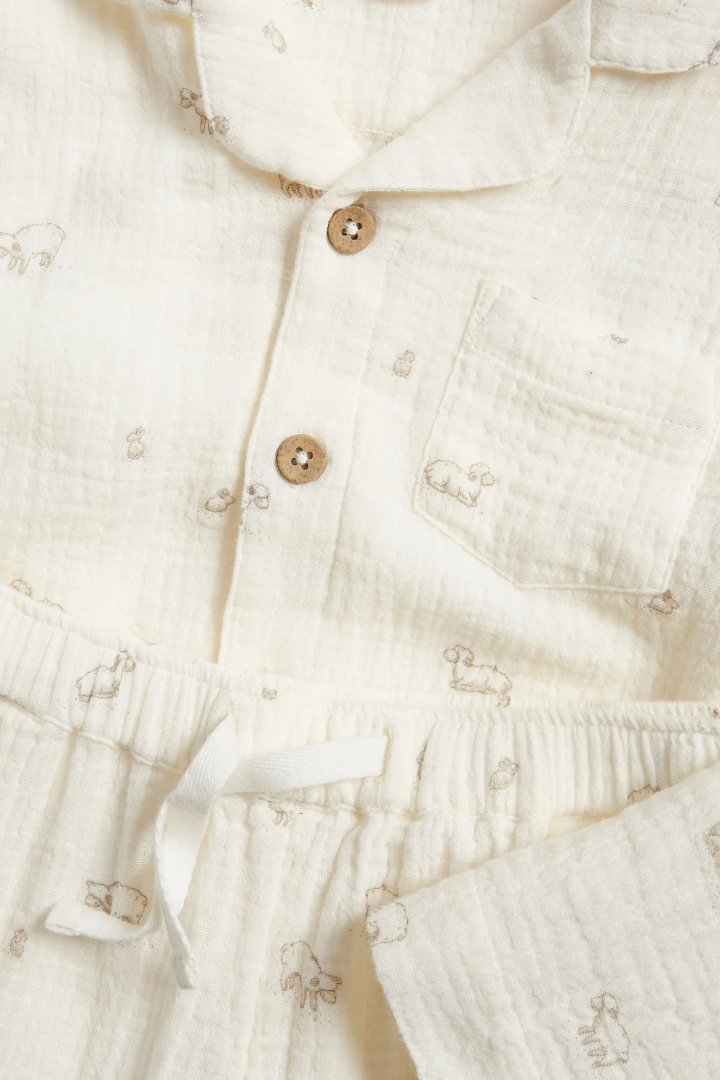 Baby & kids' white lamb pyjamas - Image 2
