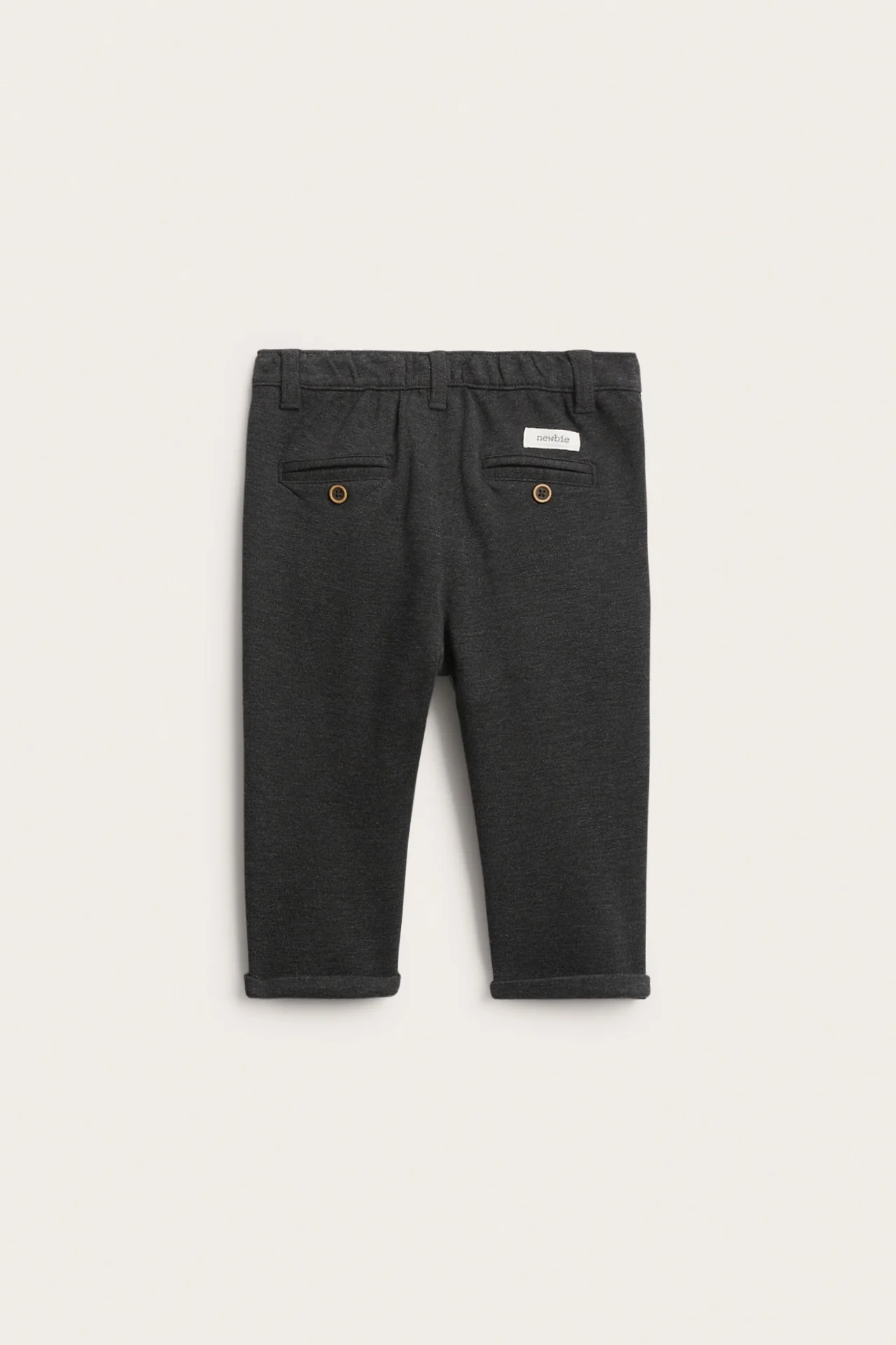 Baby grey turn-up trousers - Image 4