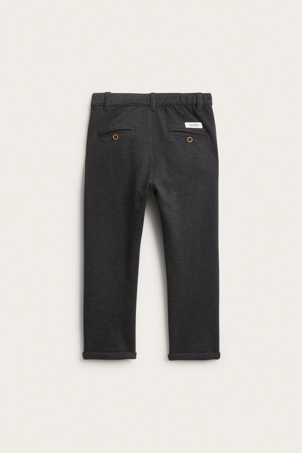 Kids' grey turn-up trousers - Image 4